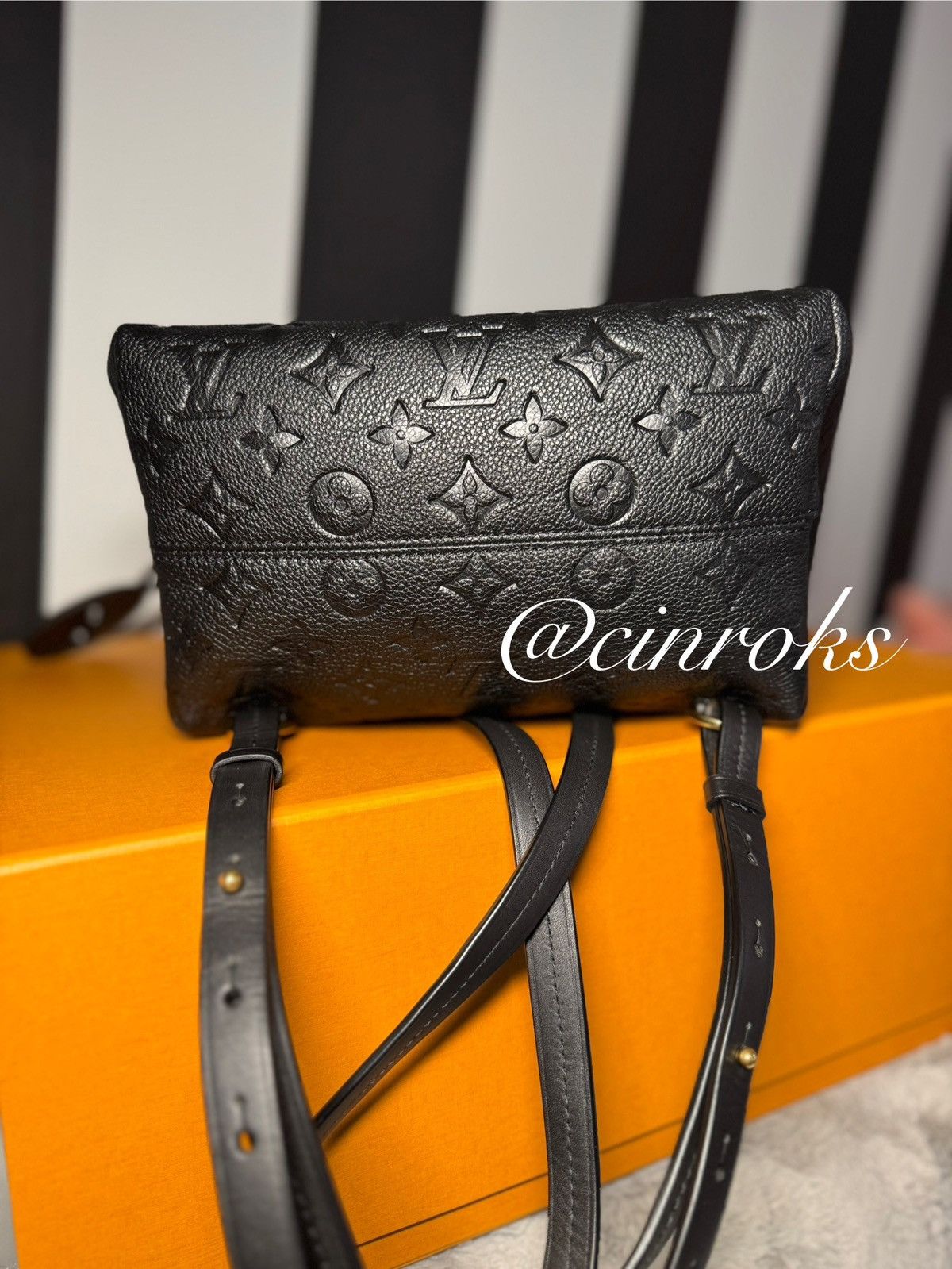 Louis Vuitton Louis Vuitton Montsouris PM Empreinte Leather Backpack Size ONE SIZE - 5 Thumbnail