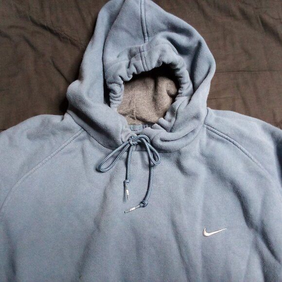 Nike × Vintage Vintage Y2K Nike Hoodie Sweatshirt Blue Size US XXL / EU 58 / 5 - 1 Thumbnail