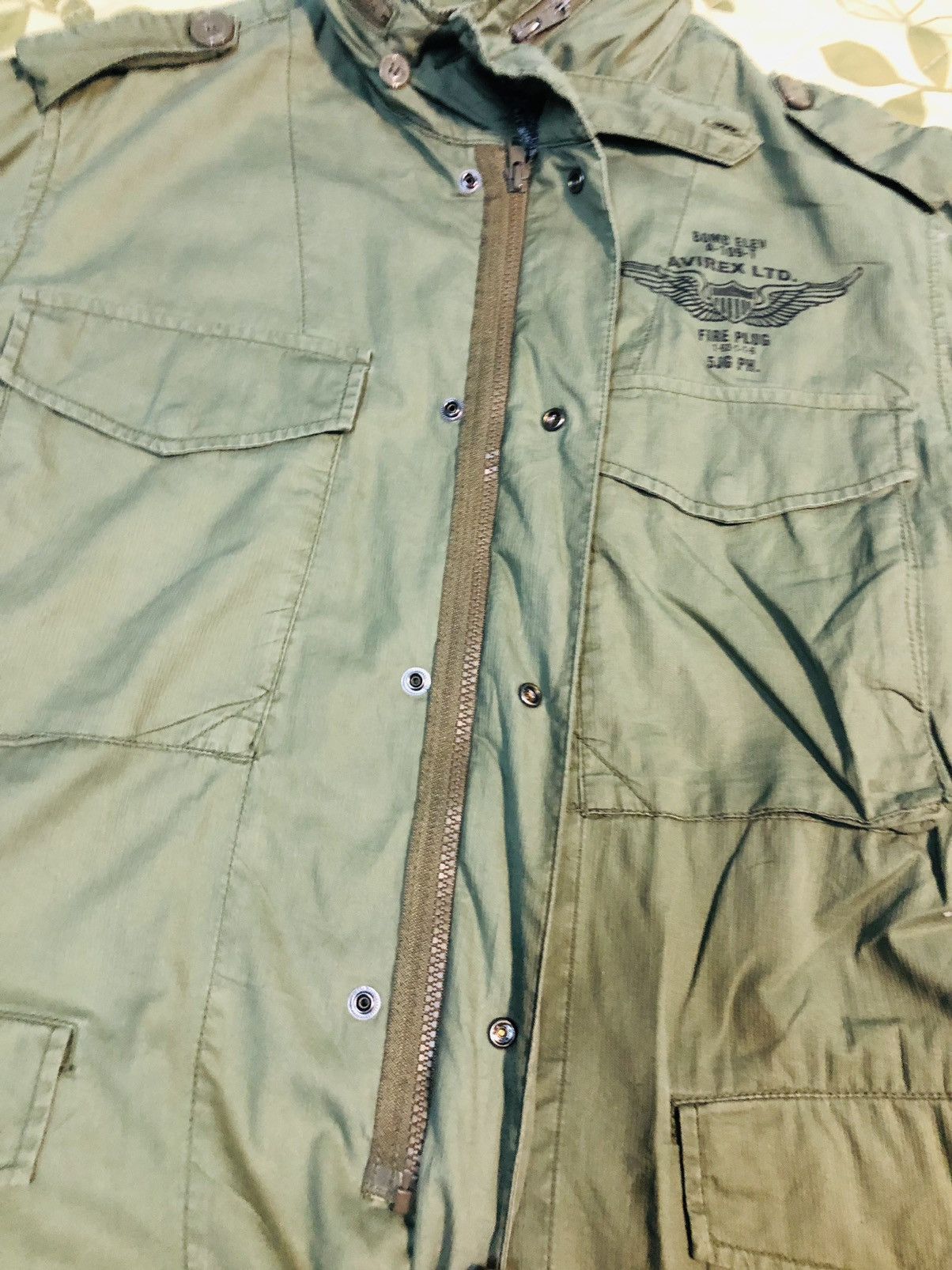 Avirex Avirex Military Zippered Jacket (30) Size US L / EU 52-54 / 3 - 8 Thumbnail