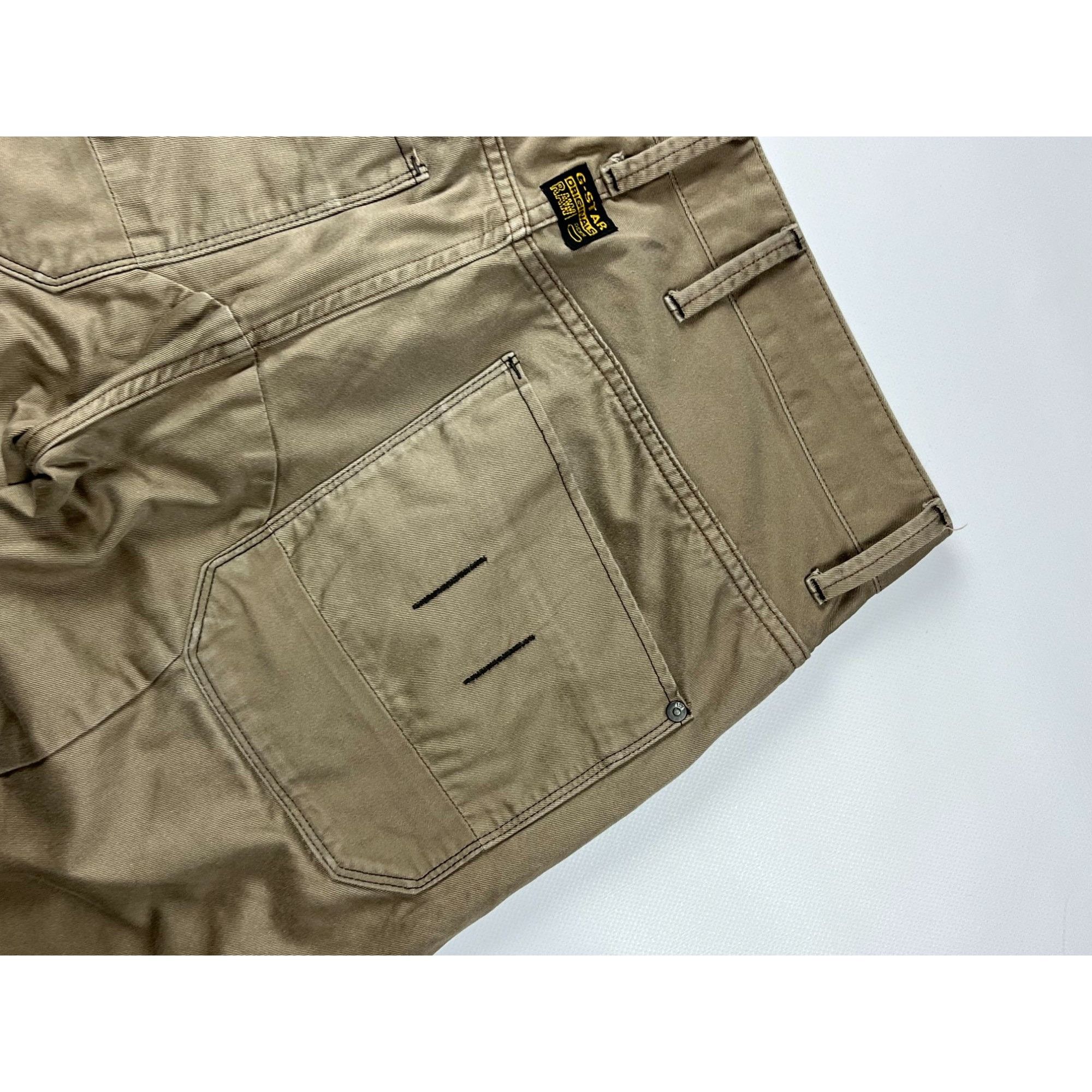 G-Star × Vintage G-Star Vintage Olive Green Double Knee Pants Size US 34 / EU 50 - 4 Thumbnail