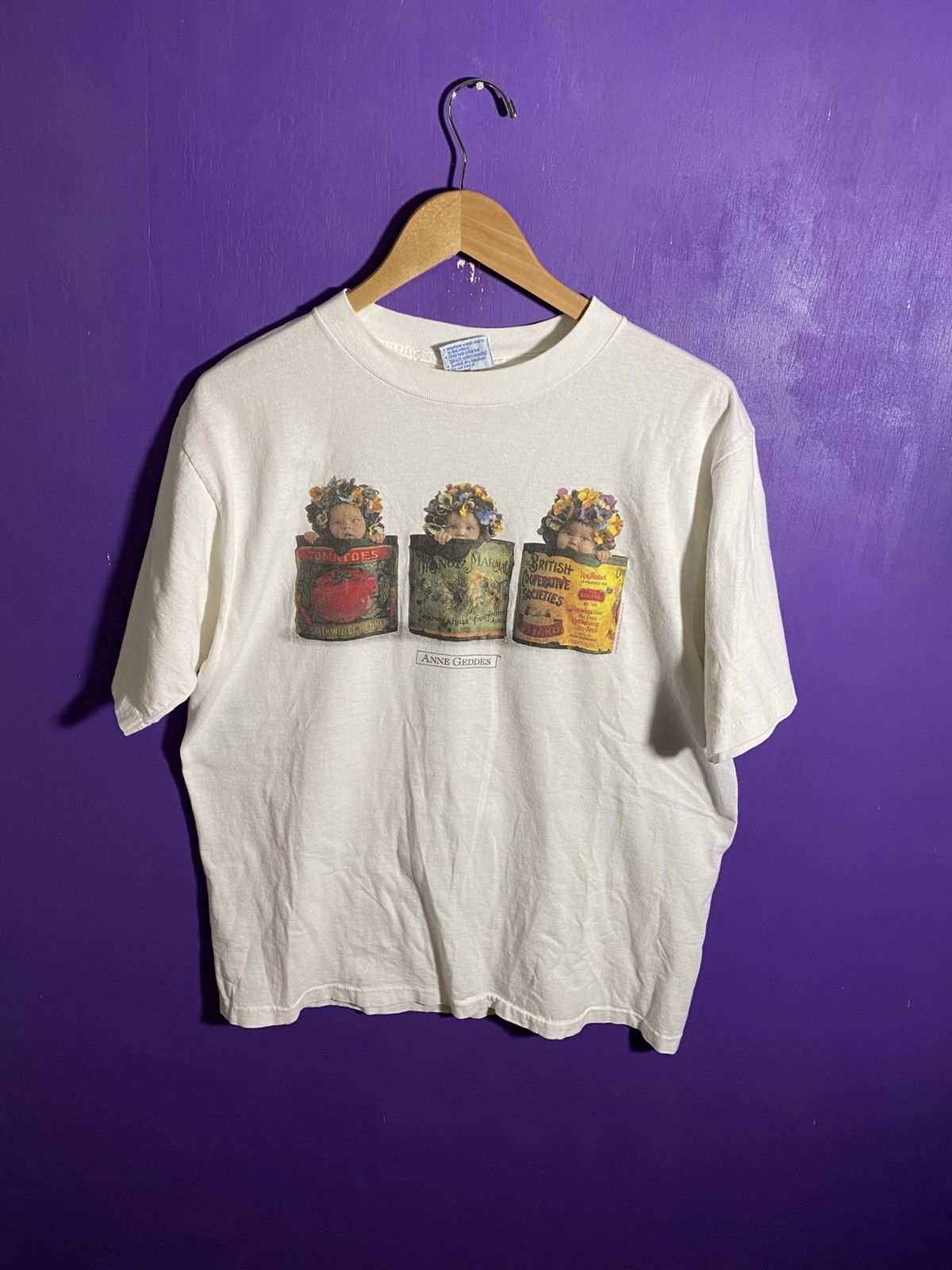 Vintage Vintage 90s Anne Geddes foods promo tee Size US L / EU 52-54 / 3 - 1 Thumbnail