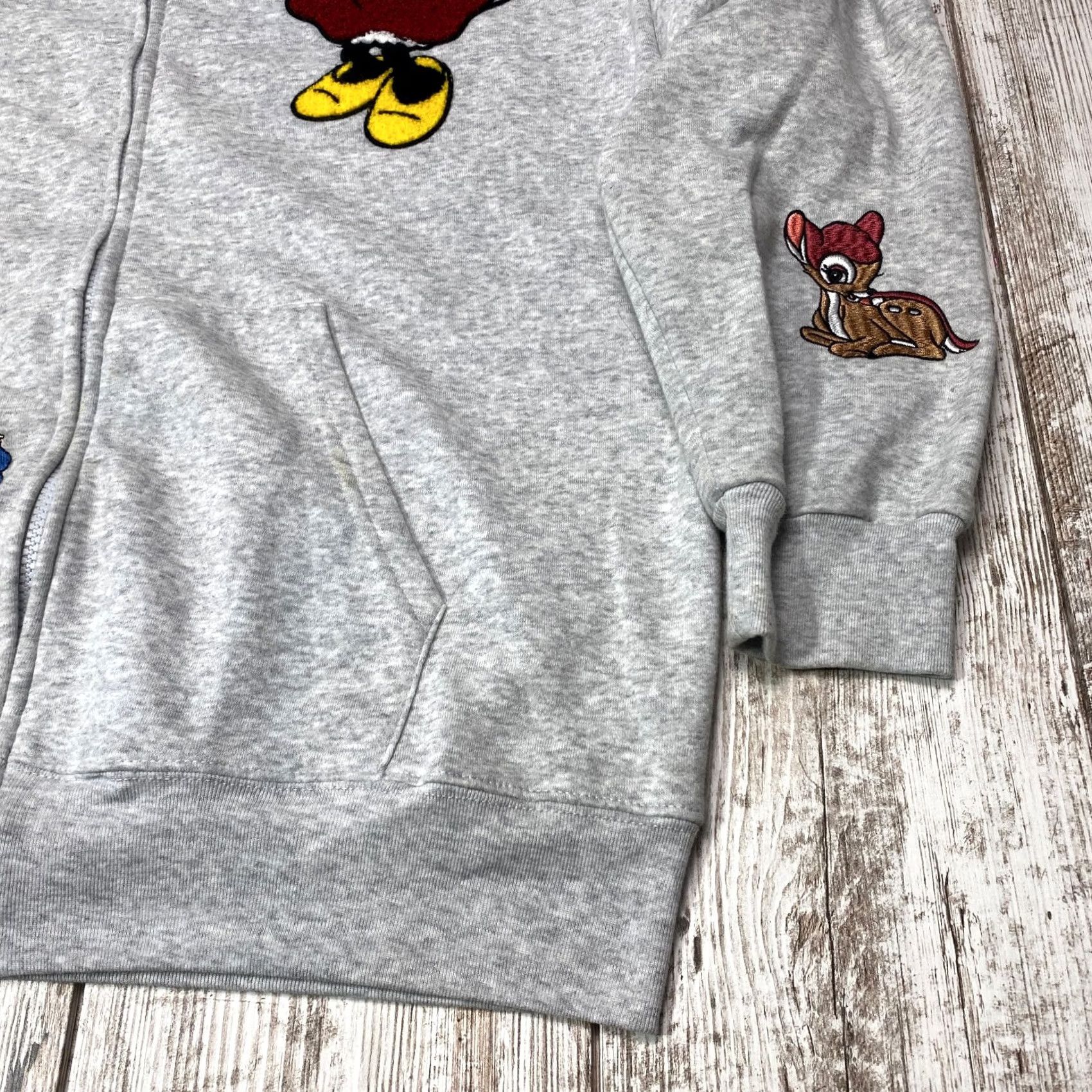 Disney Disney 100 Women’s Hoodie Large Gray Full Zip Mickey Minnie Bambi Shirt Womens Size L / US 10 / IT 46 - 4 Thumbnail
