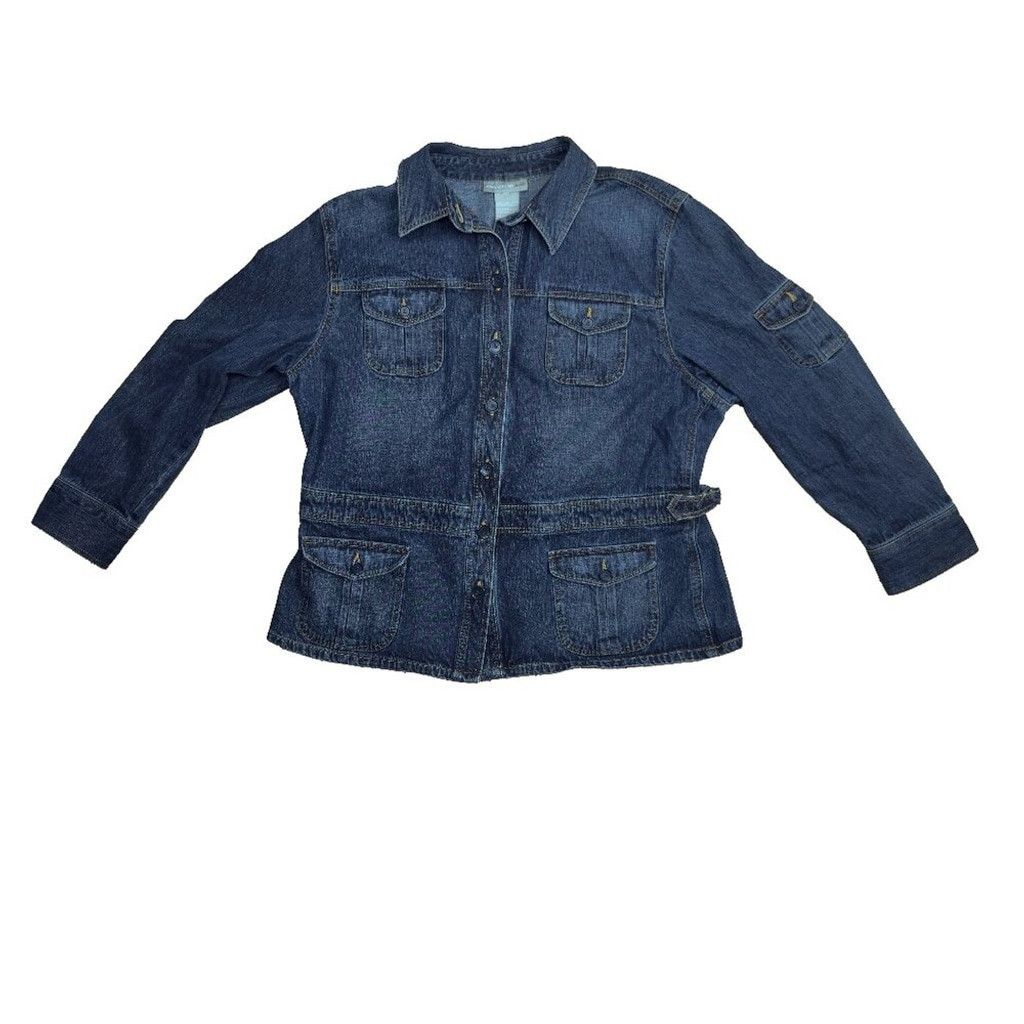 Jones New York JONES NEW YORK JEANS 5 Pockets Button Up Adjustable Waist Size XL / US 12-14 / IT 48-50 - 5 Thumbnail