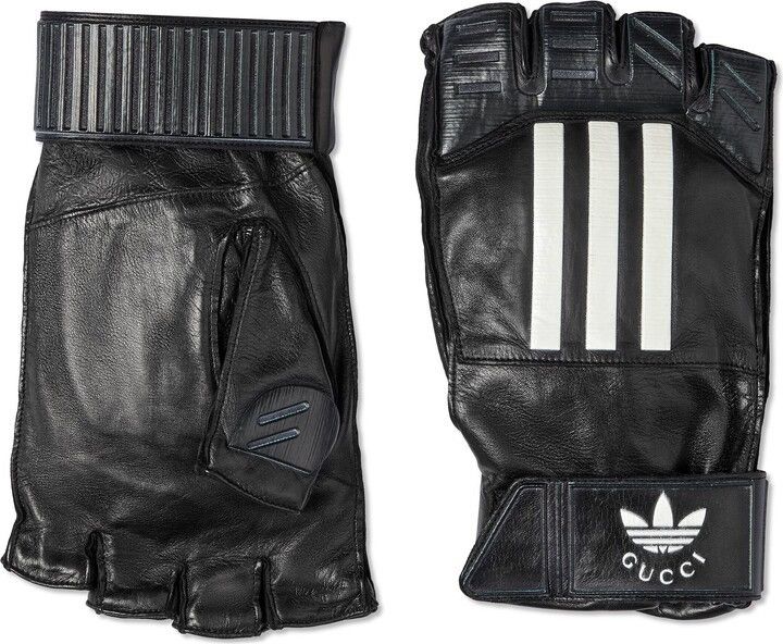 Adidas × Gucci 🔥LIMITED🔥 $1.4K VALUE Adidas x Gucci Leather Gloves Size ONE SIZE - 3 Thumbnail