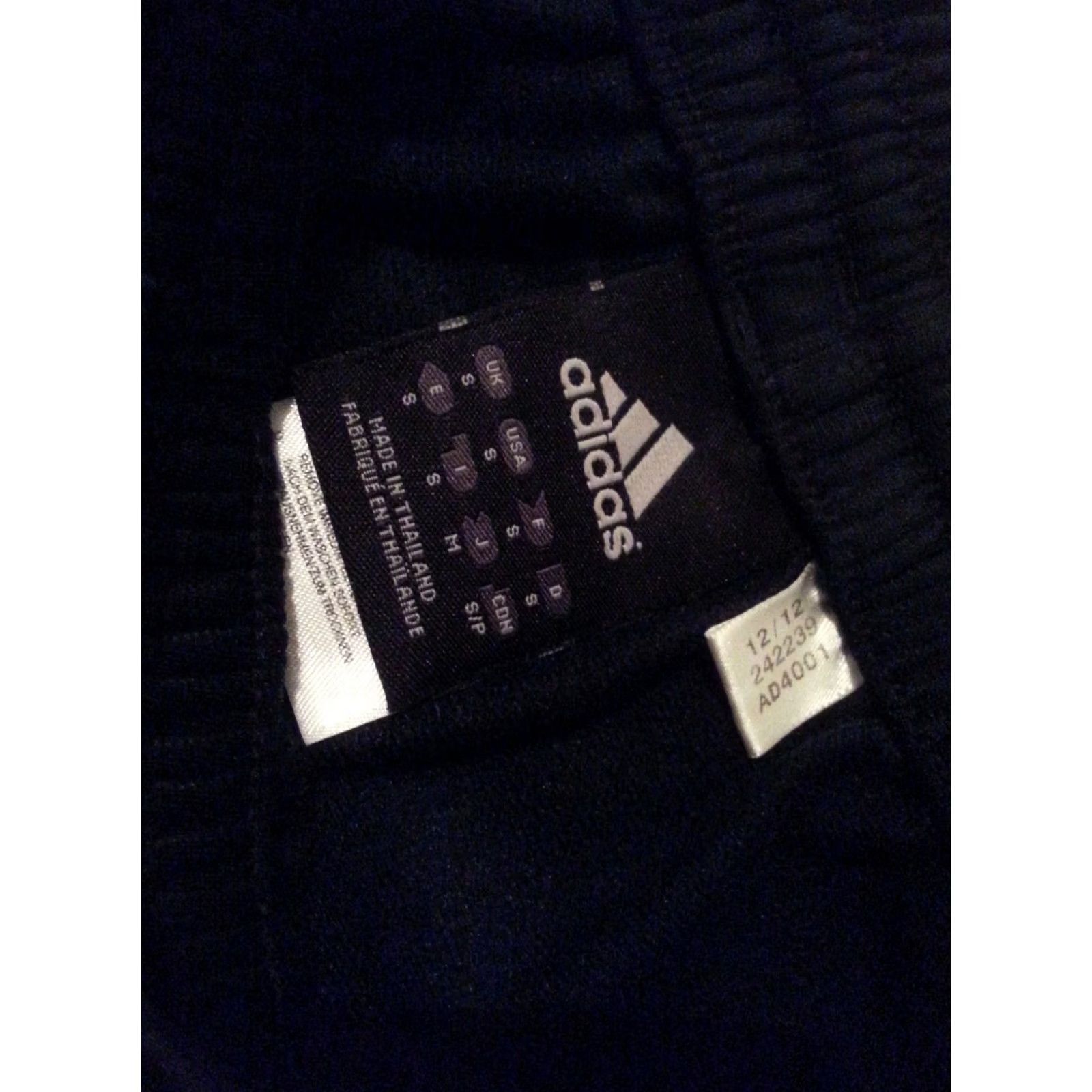 Adidas Mens adidas Pants Small S Navy Blue Athletic Gym Workout 22x28 Size US 29 - 4 Thumbnail
