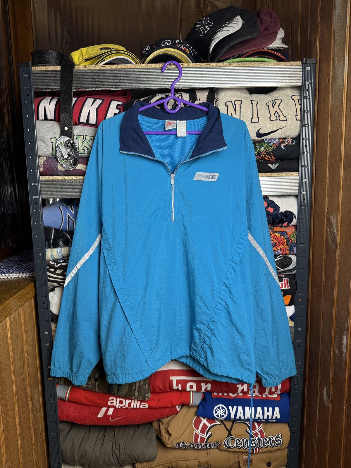 Vintage Anorak Jacket Nike Swoosh center M hoodie Ninja