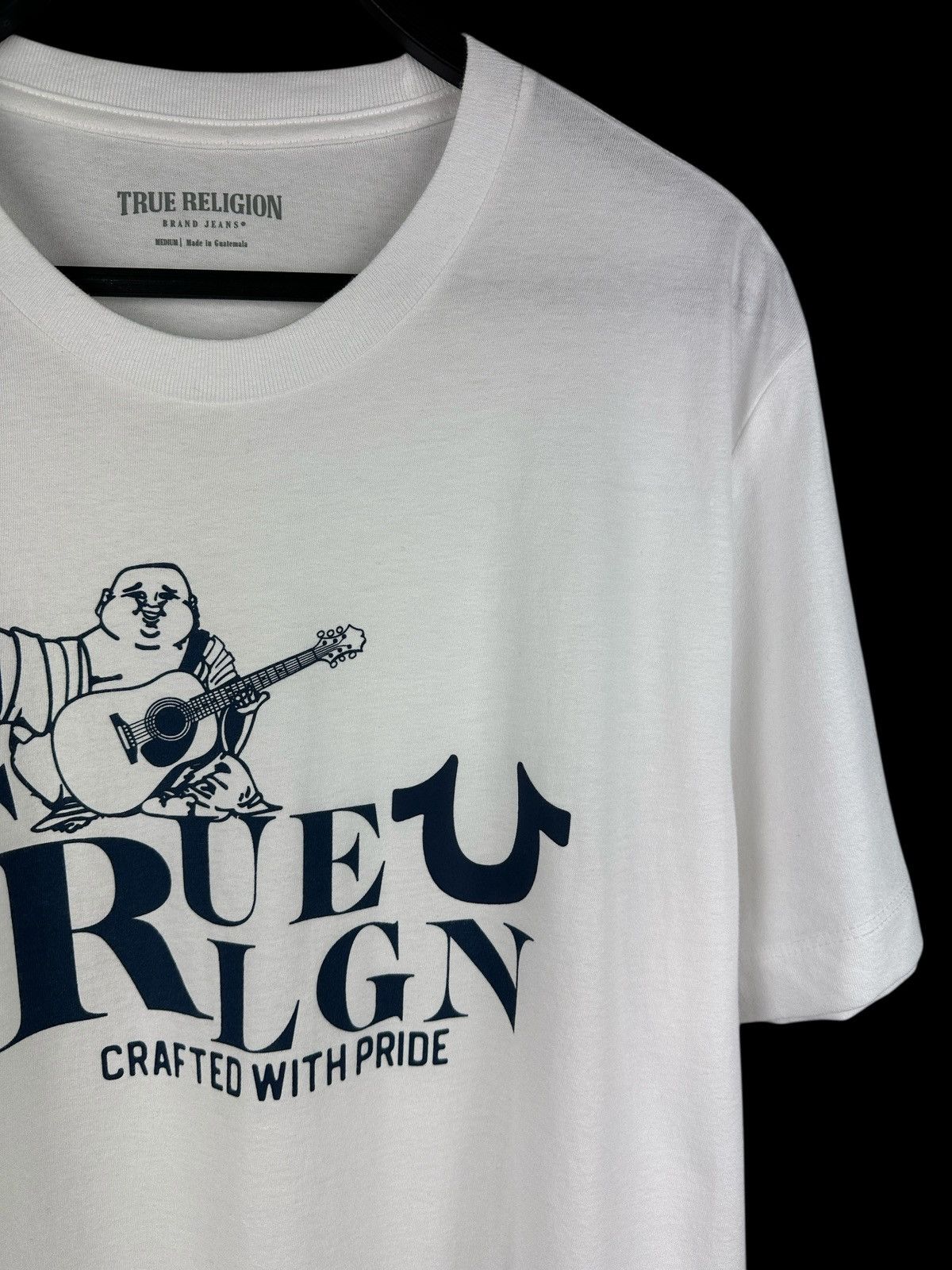 True Religion True Religion White T-Shirt Buddha Graphic Print Size US M / EU 48-50 / 2 - 3 Thumbnail