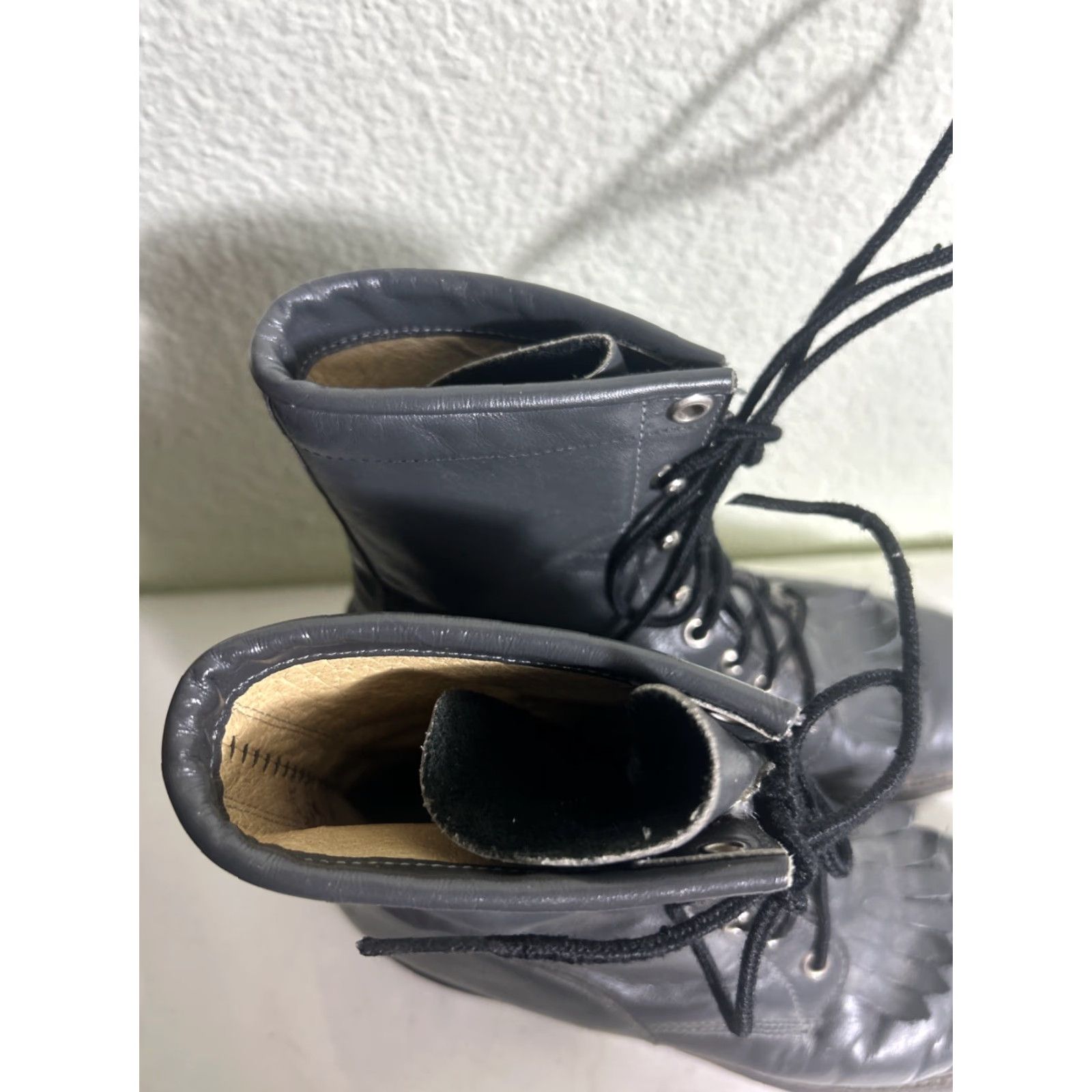 Justin Boots VINTAGE Justin Boots Western Shoes Women Gray Leather Lacer Up Boots 7 B Size US 7 / IT 37 - 5 Thumbnail