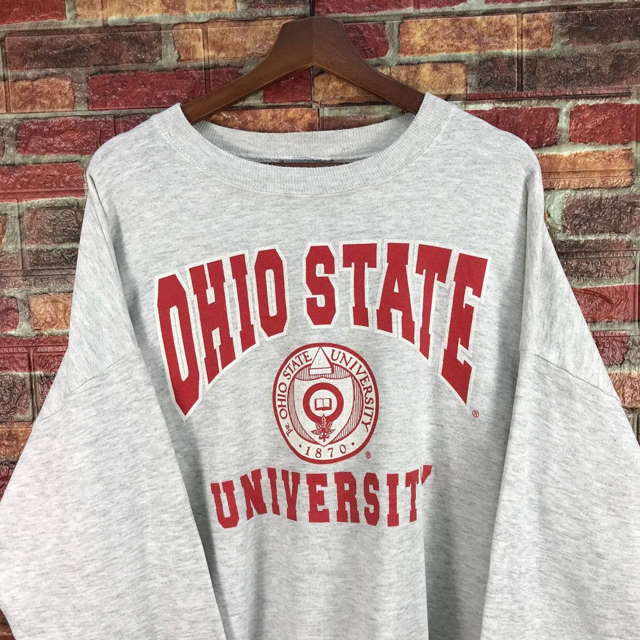 Vintage RARE VINTAGE 90S OHIO UNIVERSITY BAGGY CREWNECK Size US XXL / EU 58 / 5 - 5 Thumbnail