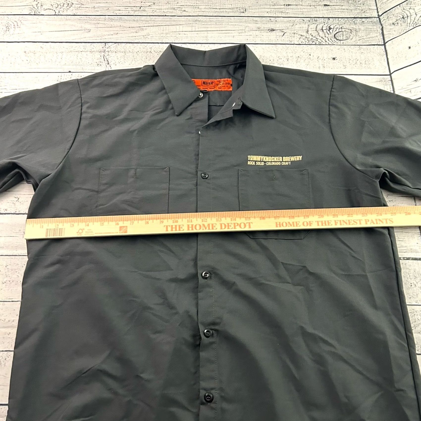 Red Kap Red Kap Tommyknocker Brewery Short Sleeve Button-Front Shirt Mens XL Gray Size US XL / EU 56 / 4 - 5 Thumbnail