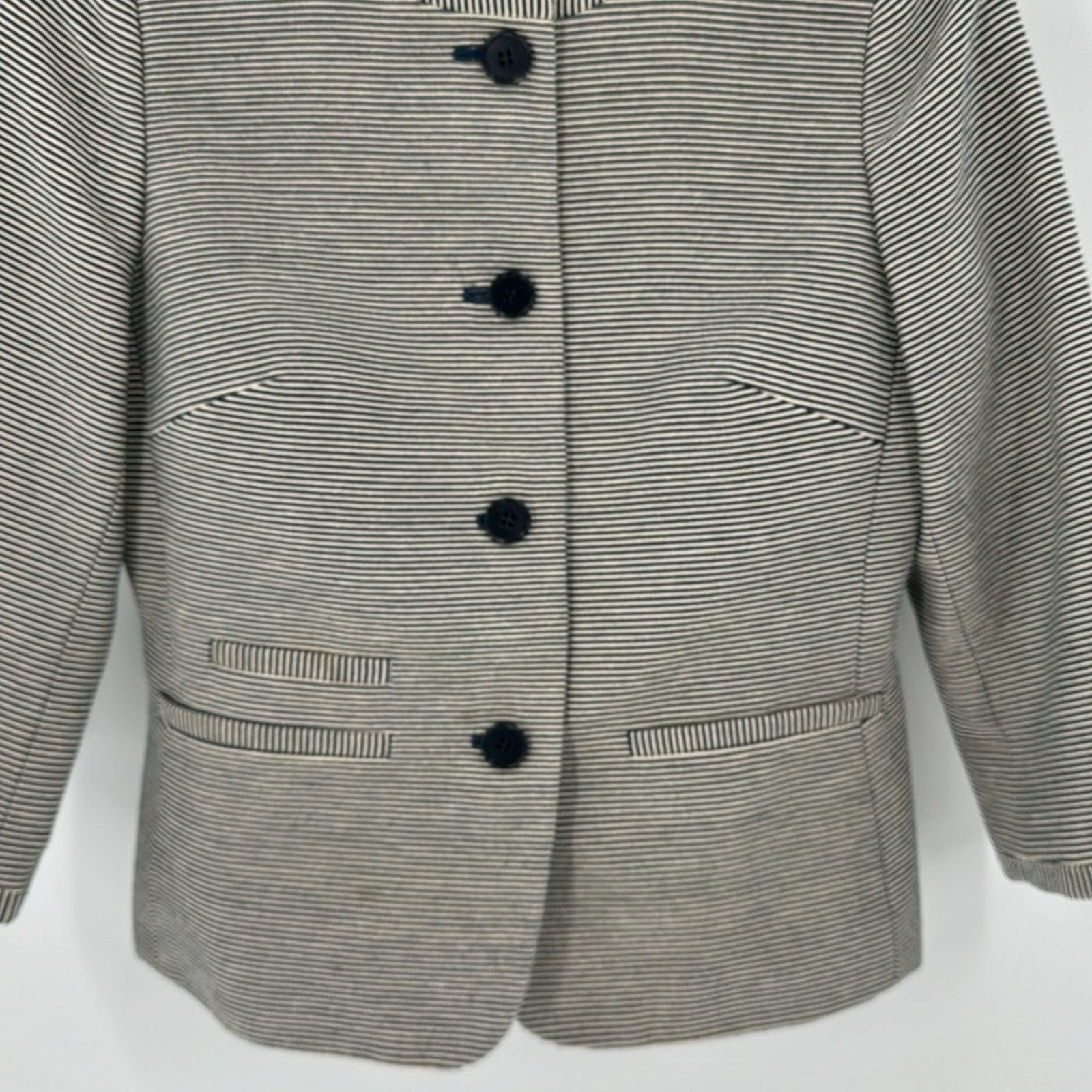 Other TALBOTS THE JACKIE FIT Button Down Blazer jacket striped Size S / US 4 / IT 40 - 3 Thumbnail