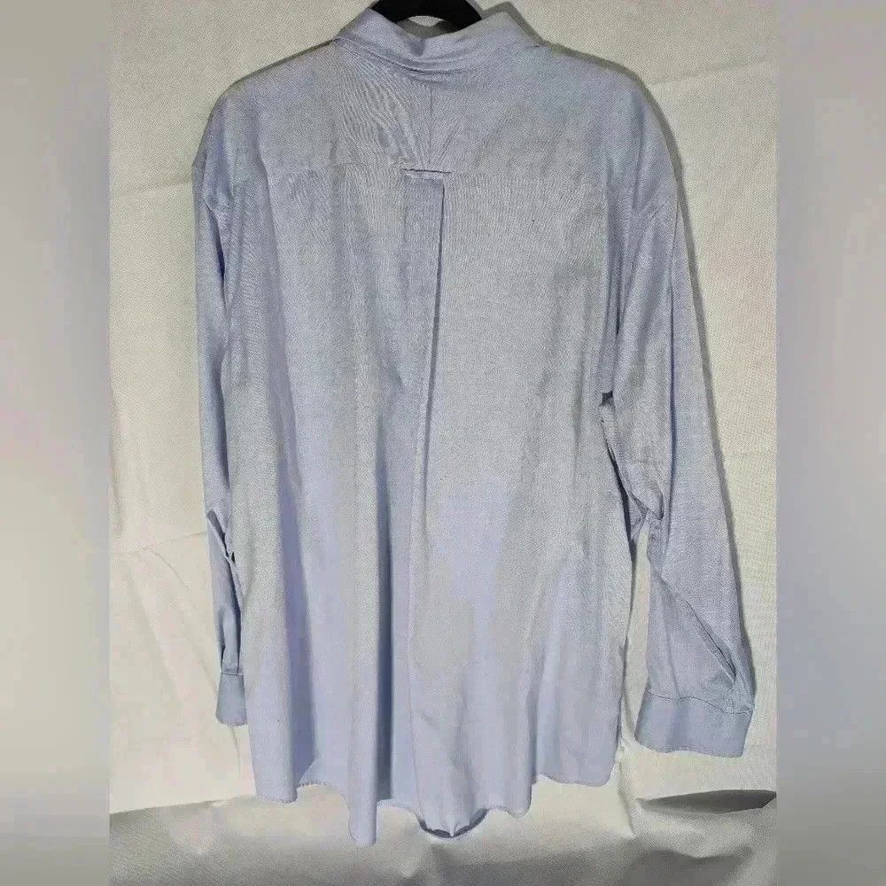 Merona Soft blue mens long sleeve button down shirt. 2xl XXL Meron Size US XXL / EU 58 / 5 - 4 Thumbnail