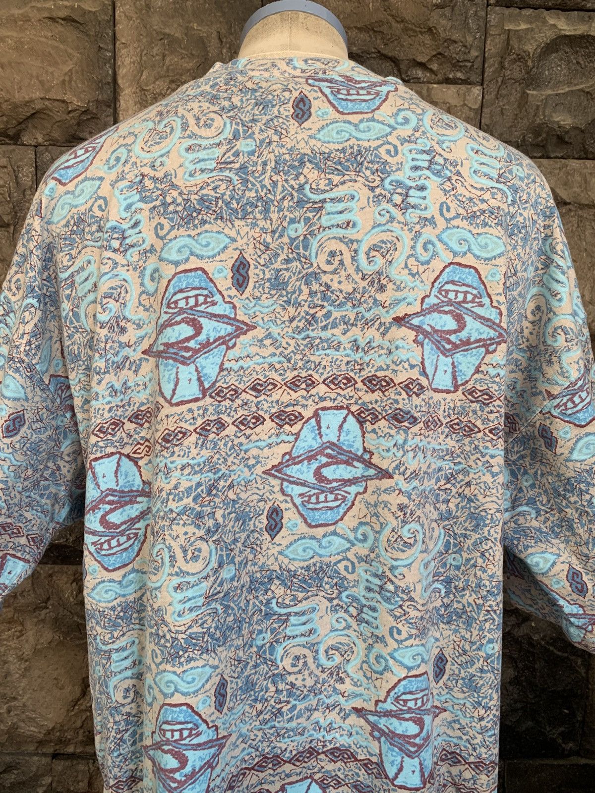 Rip Curl Vintage 90s Rip Curl Striped OVP Surf / Surfing T shirt Size US L / EU 52-54 / 3 - 7 Thumbnail