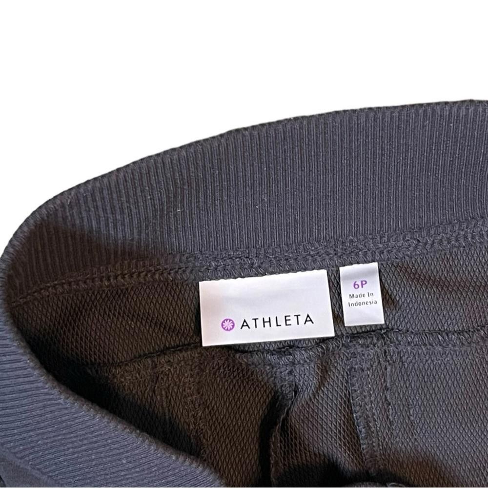 Designer Athleta Wide Leg Cropped Pants Black Size 28" / US 6 / IT 42 - 7 Thumbnail