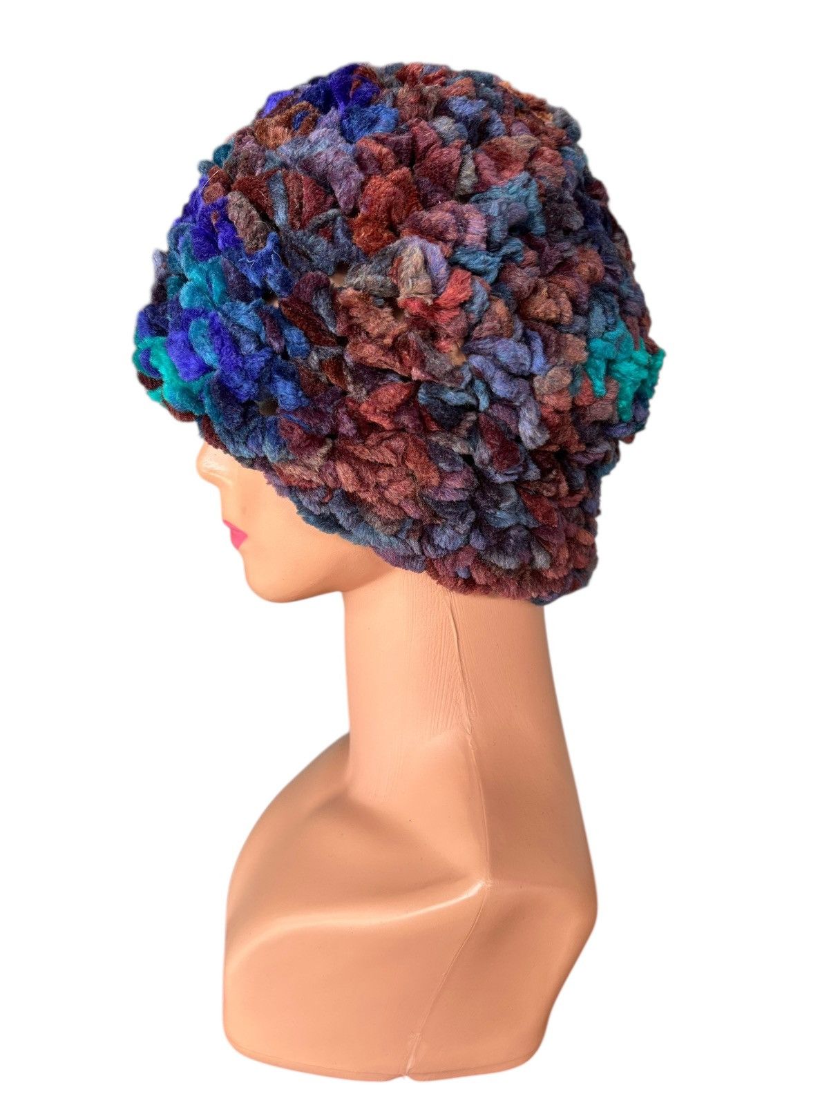 Kapital Crochet Knitted Handmade big Beanie Hats Size ONE SIZE - 3 Thumbnail