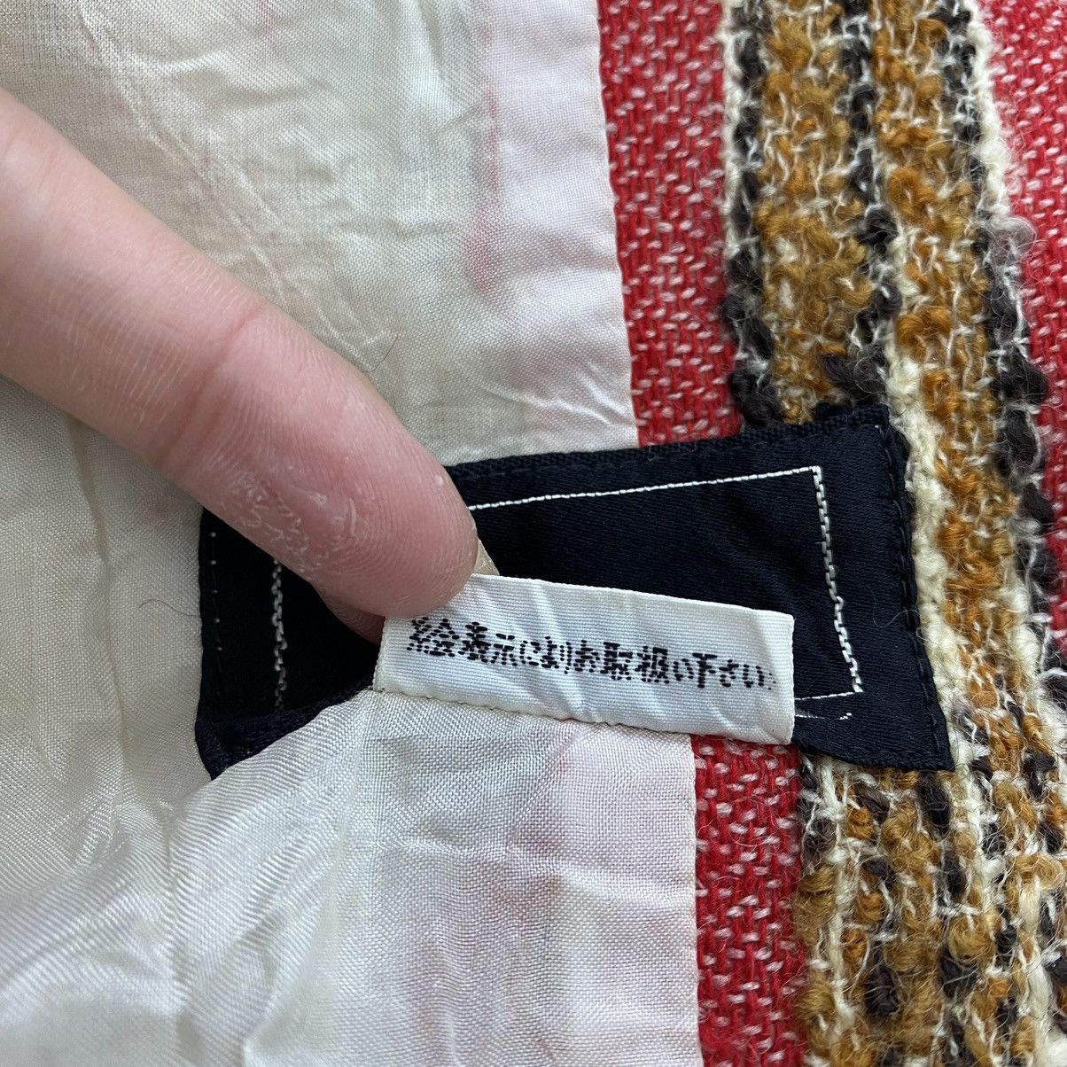 Japanese Brand CLAIR Japanese Brand Hickory Stripes Funky Design Red Coat Size S / US 4 / IT 40 - 6 Thumbnail