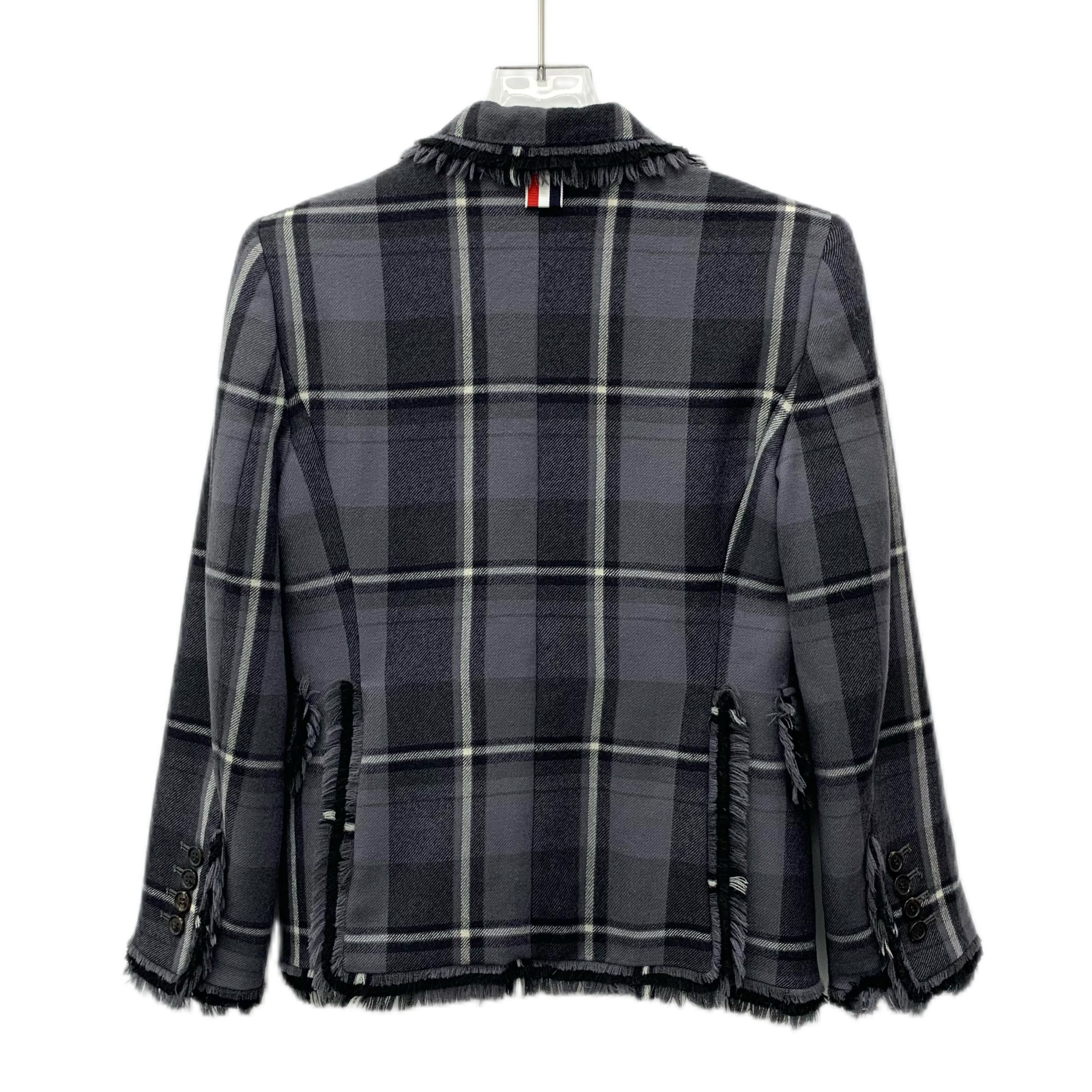 Thom Browne Thom Browne Blazer – Grey Single-Breasted Jacket (Size 38 S) Size S / US 4 / IT 40 - 8 Thumbnail