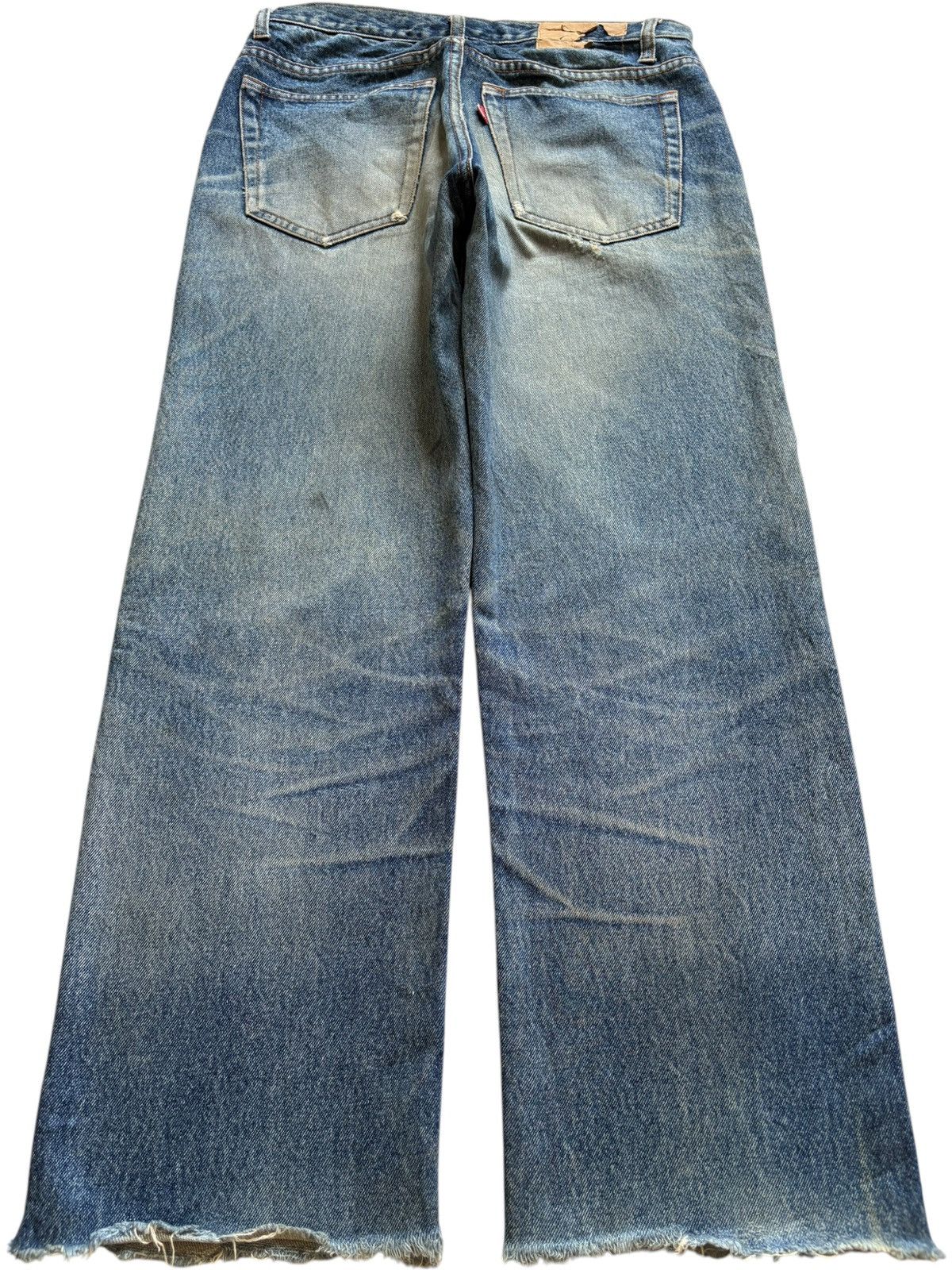 Japanese Brand Vintage Japanese Brand Mud Wash Distressed Loose Jeans Size US 29 - 2 Thumbnail