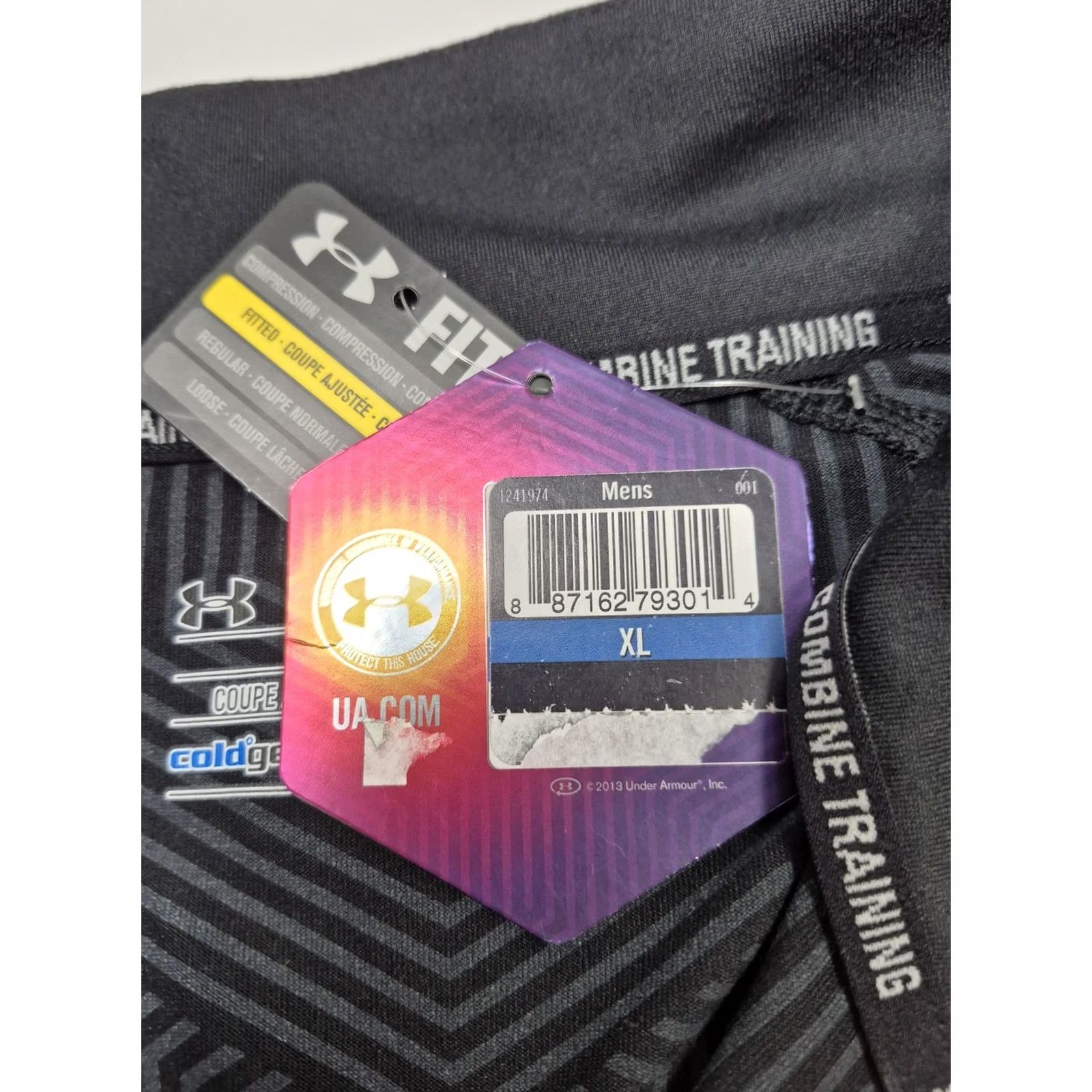 Under Armour Under Armour ColdGear Infrared Shirt Mens XL Black Long Sleeve 1/4 Zip Fitted Size US XL / EU 56 / 4 - 5 Thumbnail