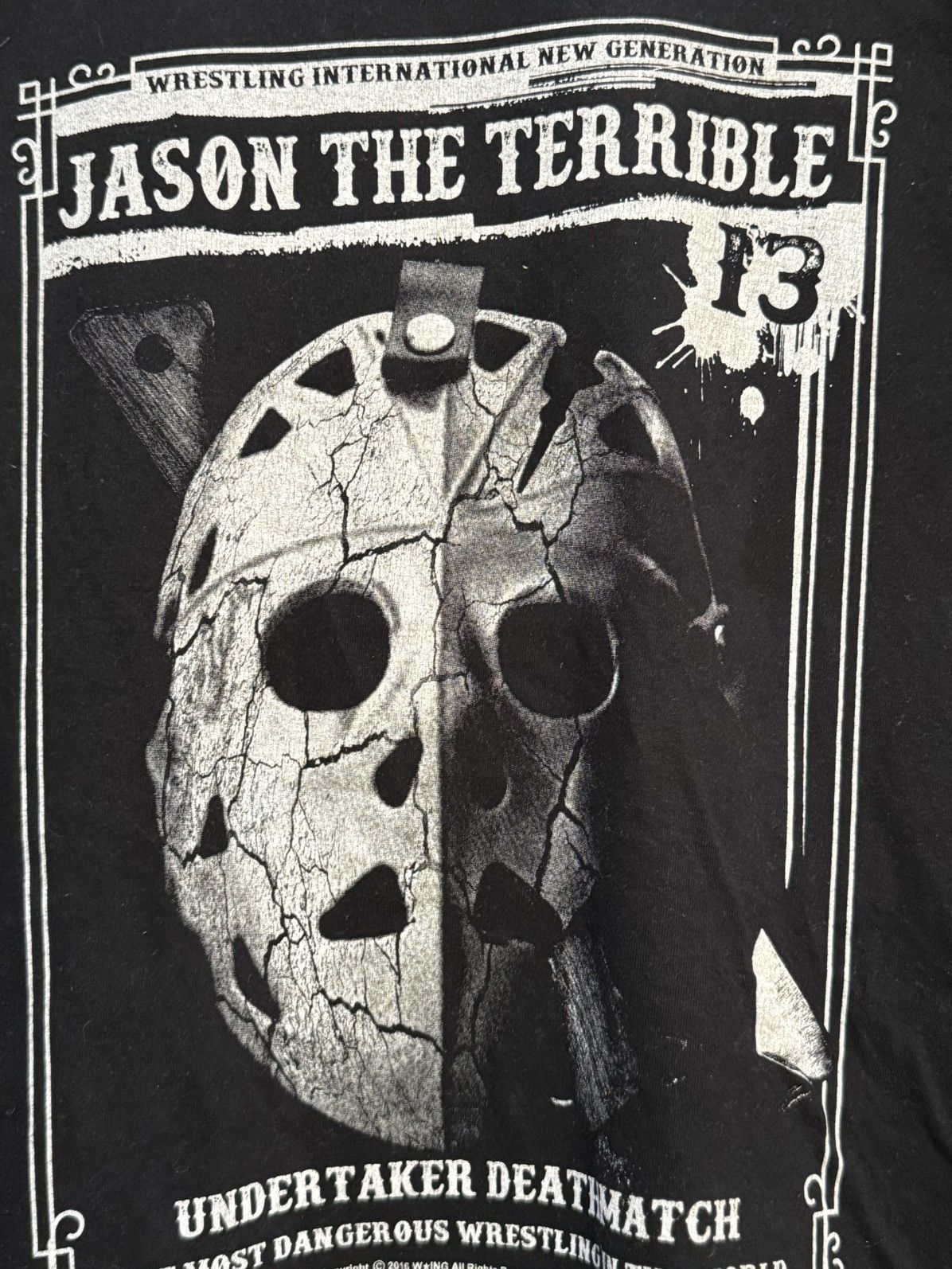 WWF Vintage Undertaker Deathmatch Jason The Terrible By Akoart T Size US M / EU 48-50 / 2 - 3 Thumbnail