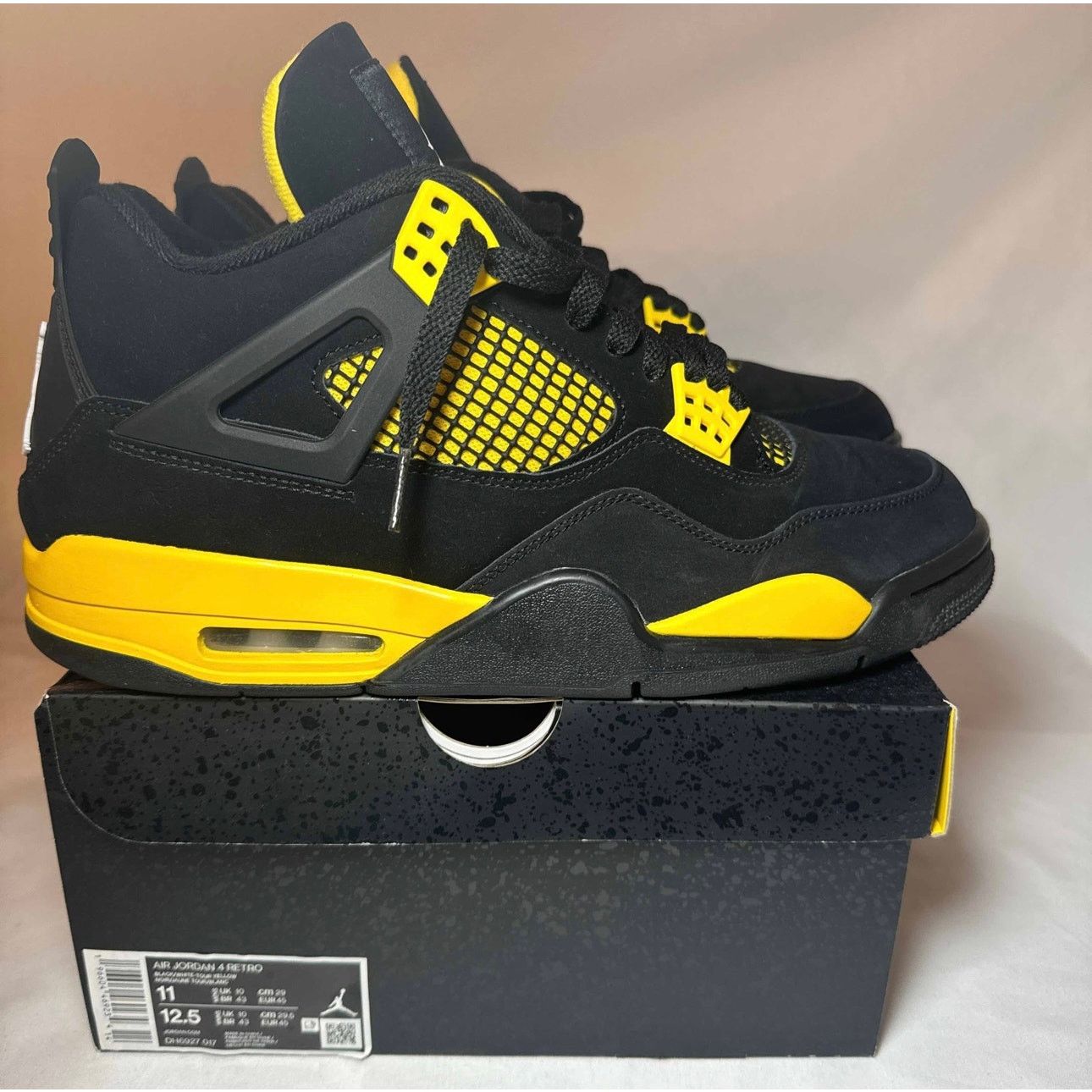 Jordan Brand × Nike Size 11 - Nike Air Jordan 4 Retro Thunder 2023 Men's Shoes Size US 11 / EU 44 - 1 Thumbnail