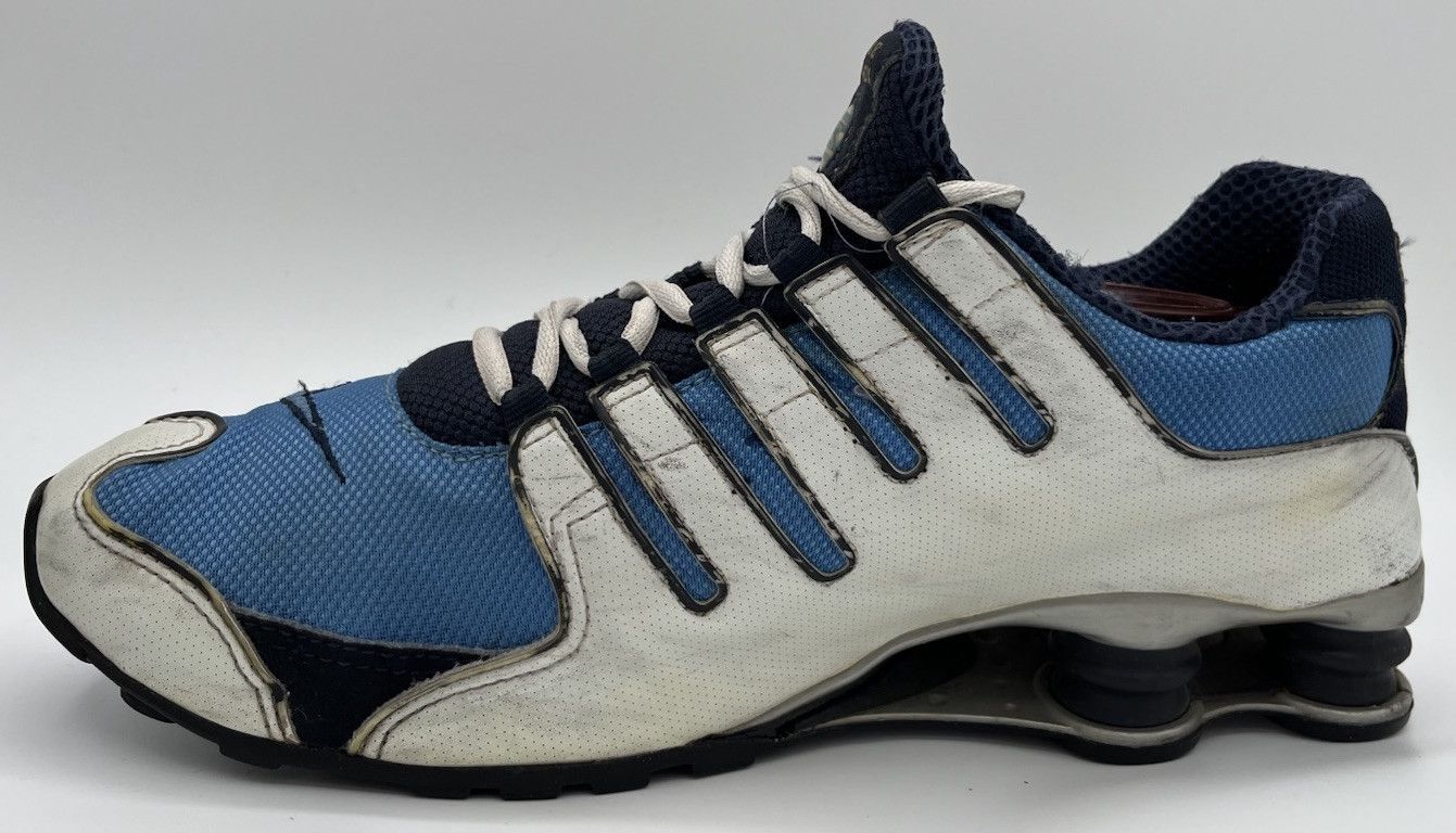 Nike Vintage Nike Shox NZ 305618-445 White Light Blue Men Size 10 Size US 10 / EU 43 - 3 Thumbnail