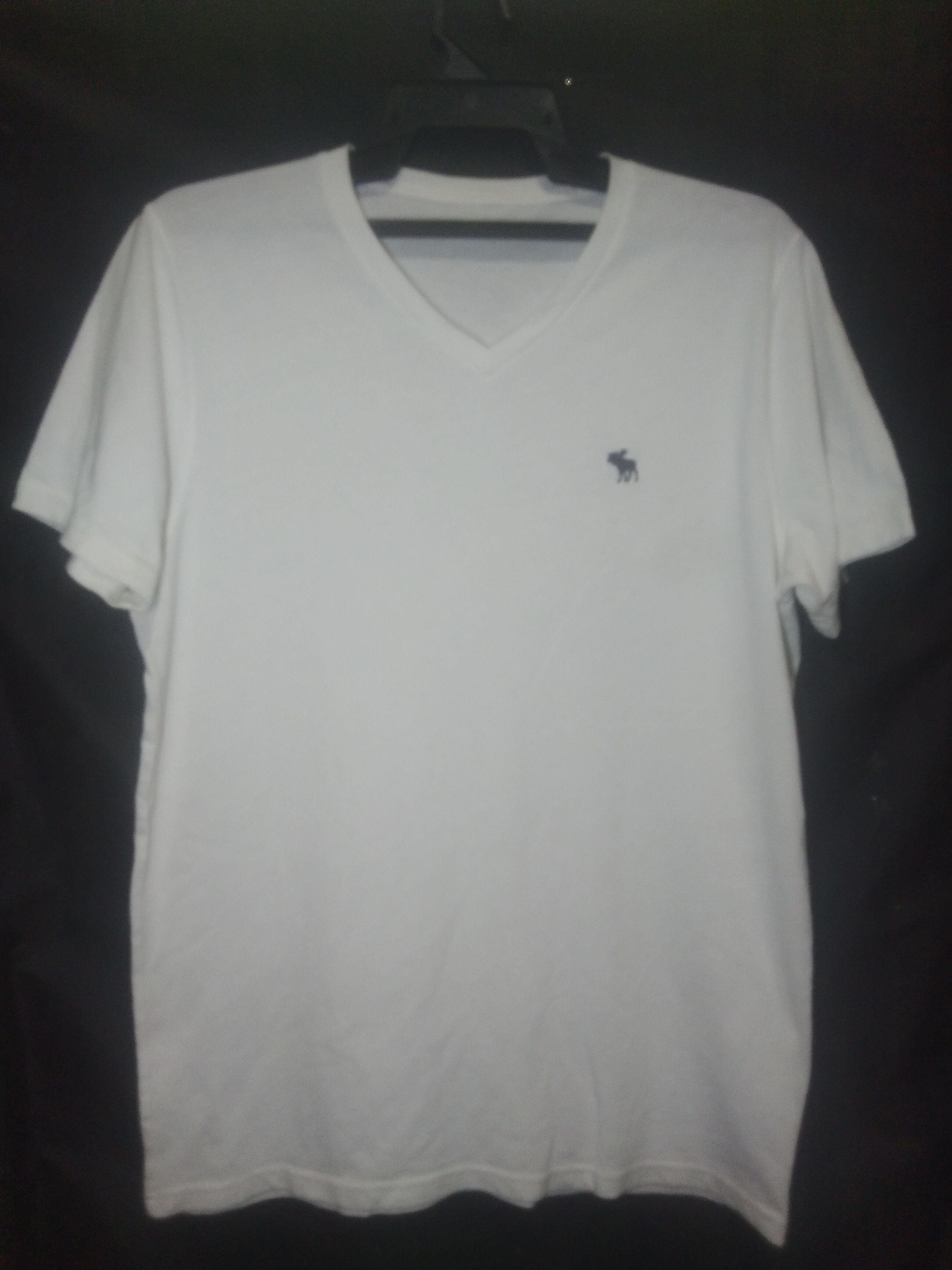 Abercrombie & Fitch Abercrombie and Fitch V neck white t-shirt Size US M / EU 48-50 / 2 - 1 Thumbnail