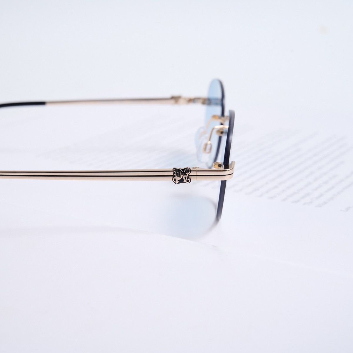 Palm Angels PALM ANGELS CRYSTAL GOLD BLUE GRADIENT SUNGLASSES Size ONE SIZE - 3 Thumbnail