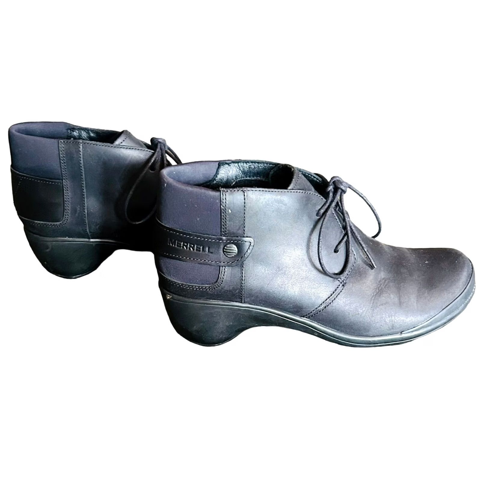 Merrell Merrell Veranda Ankle Booties Women’s Size 7.5 Black Buckle Casual Biker Boots Size US 8 / IT 38 - 6 Thumbnail