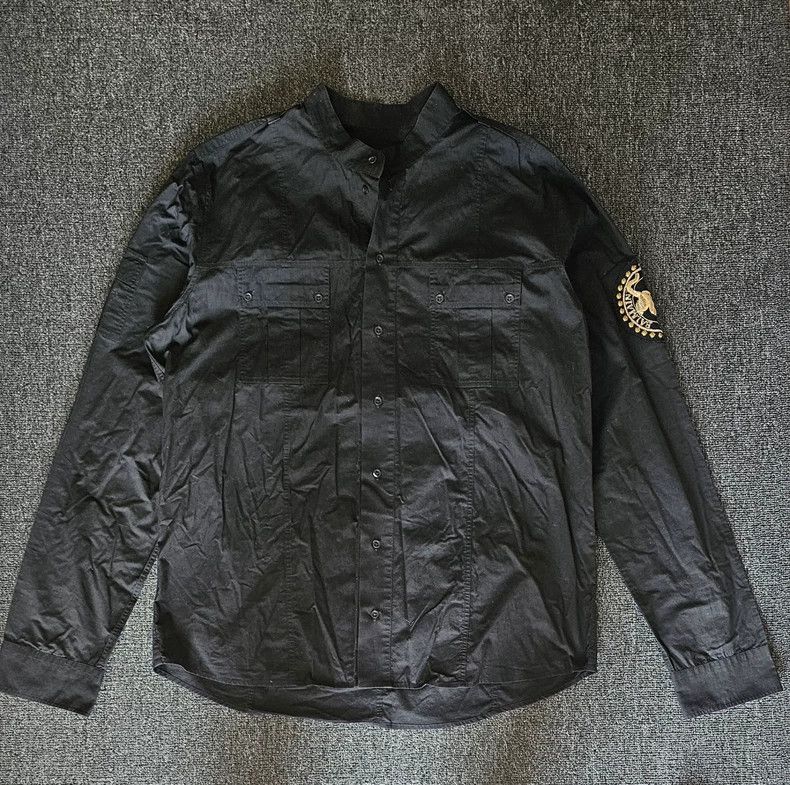 Balmain Balmain Men's Black Button Up Shirt-yf Size US M / EU 48-50 / 2 - 1 Thumbnail