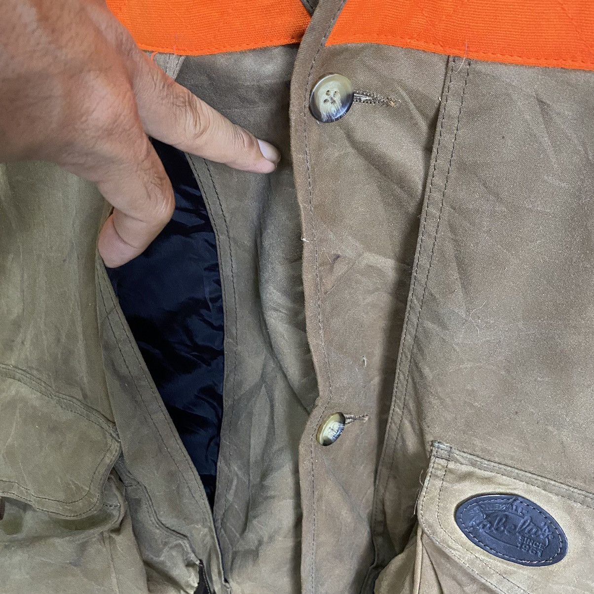Hunter Cabelas Big Plugger Tin Cloth Seabass Hunting vest Size US XXL / EU 58 / 5 - 21 Thumbnail