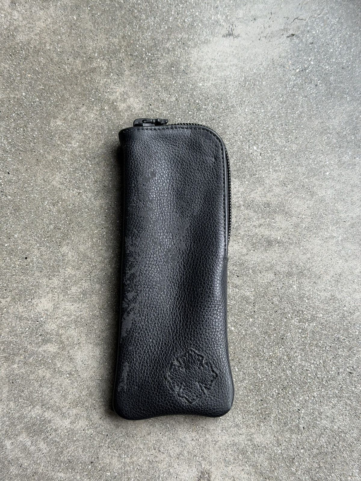 Chrome Hearts CH Leather Small Glasses Case Size ONE SIZE - 1 Thumbnail