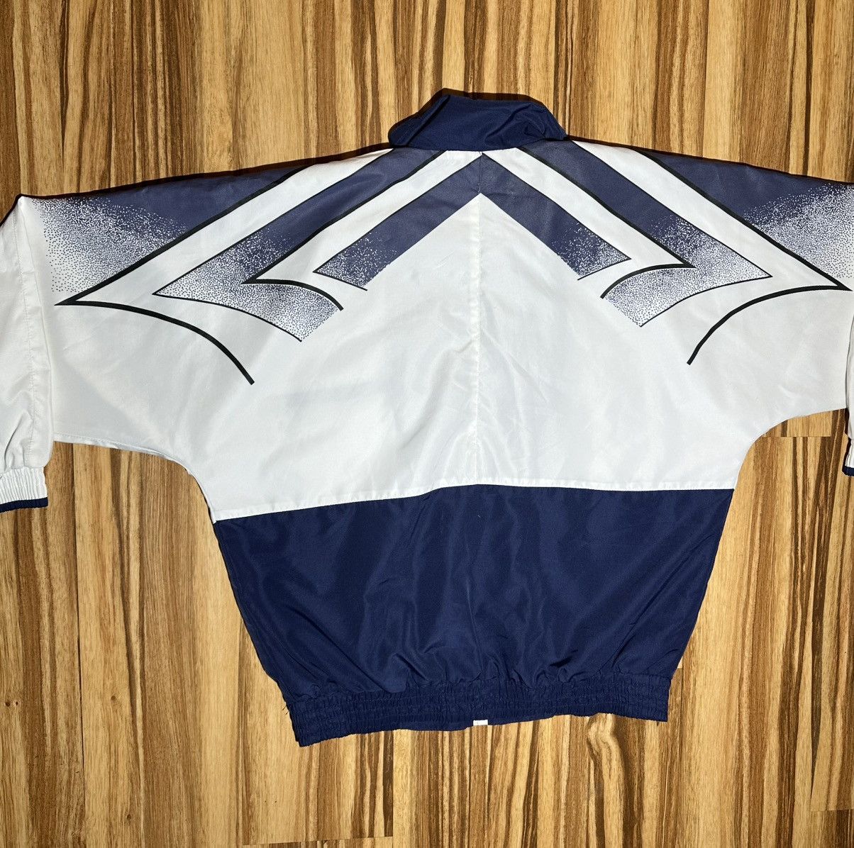 Li-Ning Vintage Li-Ning Navy And White windbreaker Size US XL / EU 56 / 4 - 12 Thumbnail