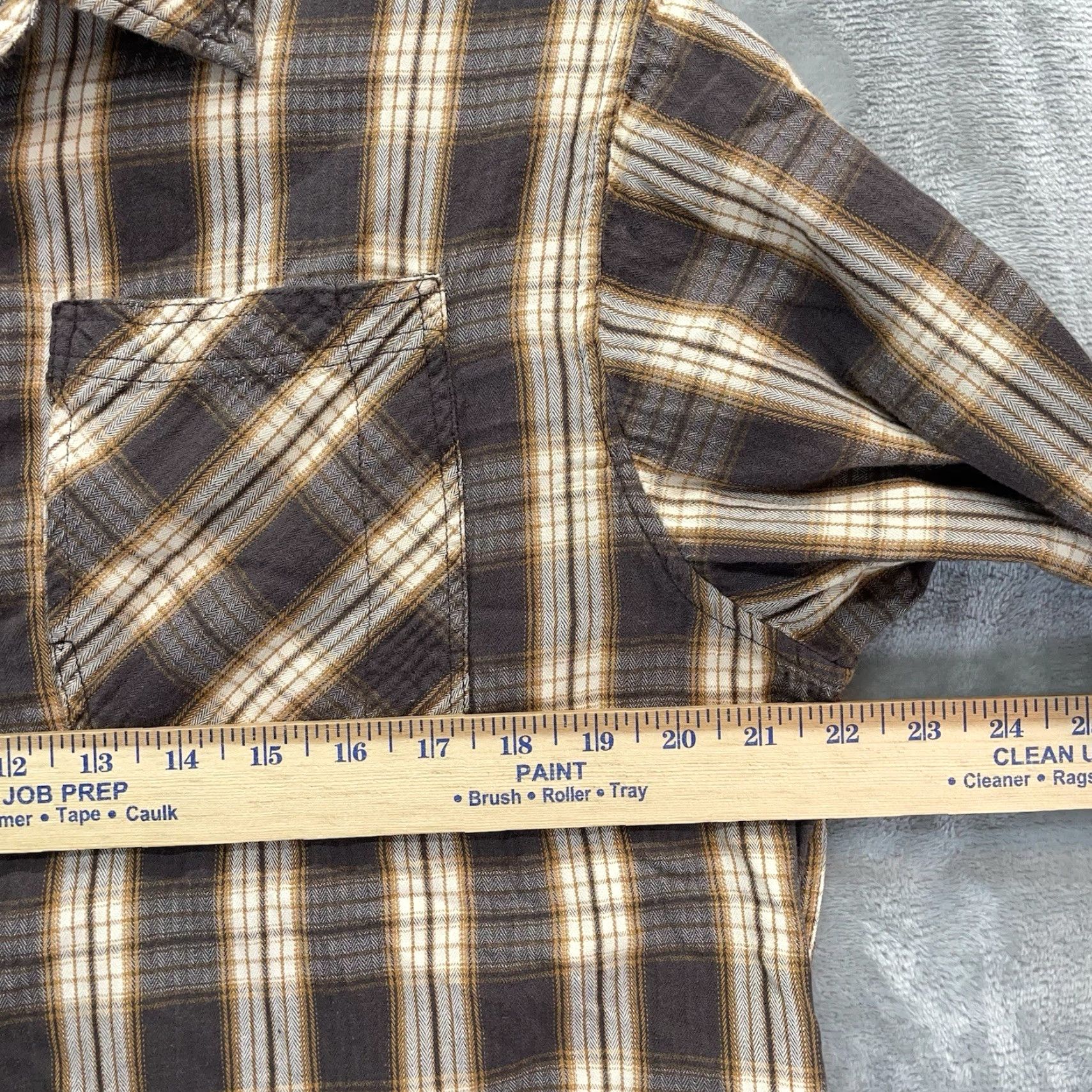 Schott Schott NYC Shirt Men's XL Lightweight Cotton Chest Pockets Plaid Workwear Size US XL / EU 56 / 4 - 5 Thumbnail
