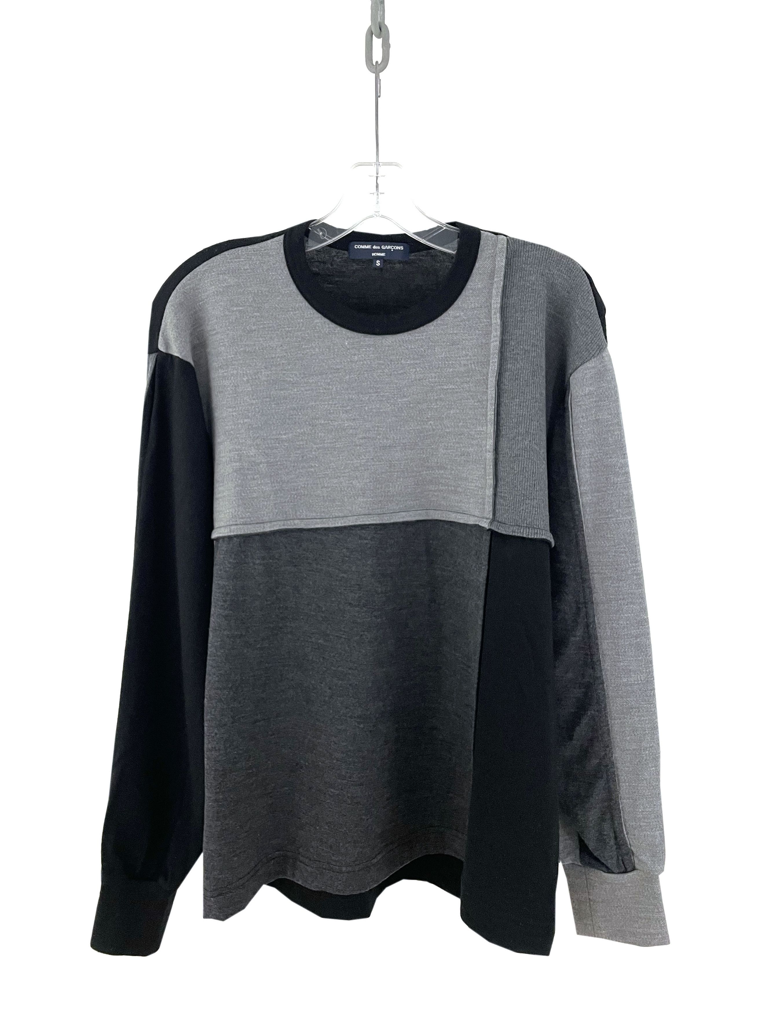 Comme des Garcons Homme 2006 Patchwork Wool Sweater Size US M / EU 48-50 / 2 - 1 Thumbnail