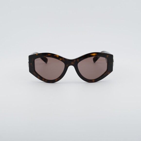 Gucci Gucci GG1951S 002 Sunglasses Havana Cat Eye Frame Size ONE SIZE - 3 Thumbnail
