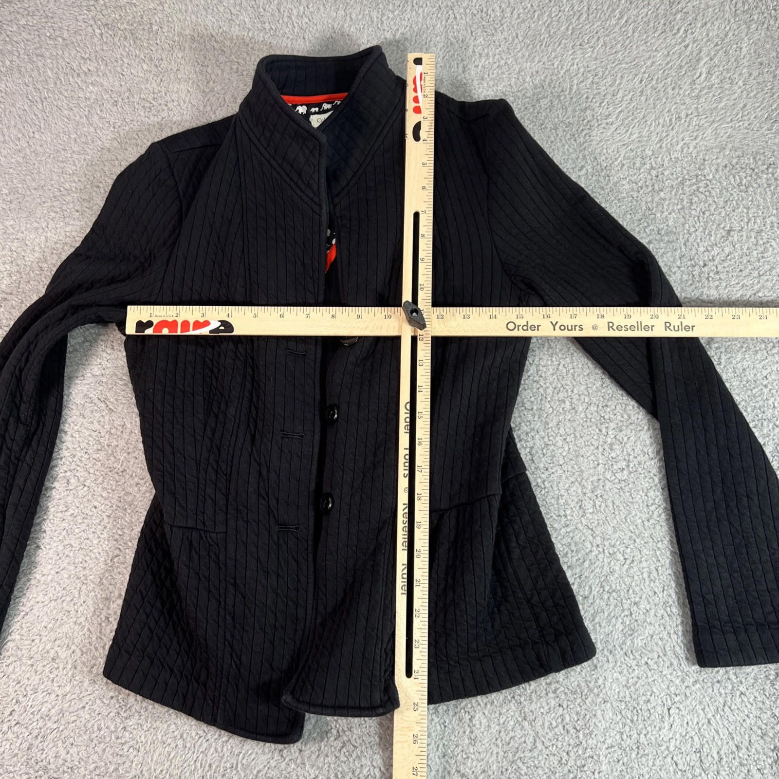 Coldwater Creek Women sz 6 Black Casual Jacket Elephant Lining Minimal Size M / US 6-8 / IT 42-44 - 5 Thumbnail
