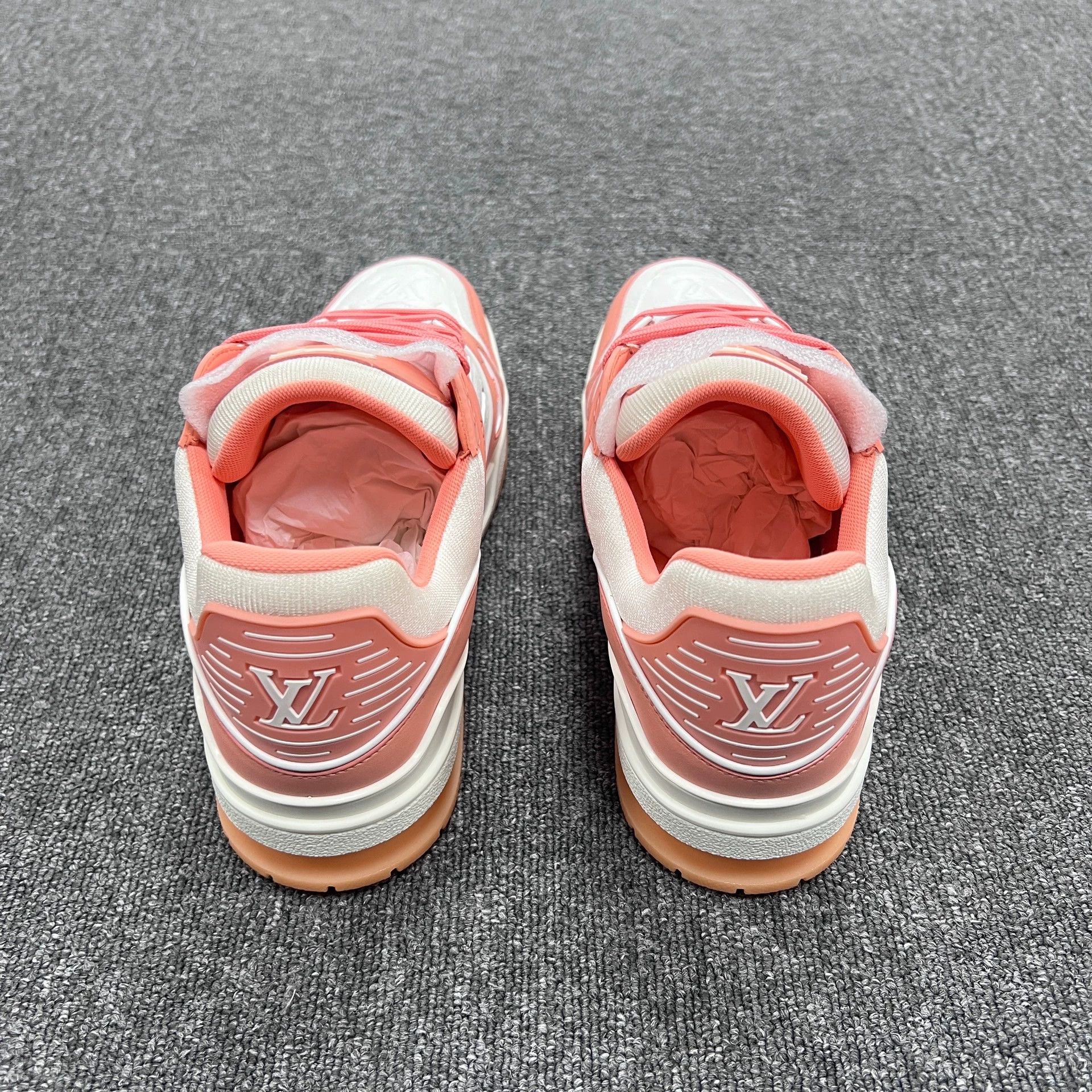 Louis Vuitton LV Trainer Peach Pink 43.5 New With Box Size US 10.5 / EU 43-44 - 3 Thumbnail