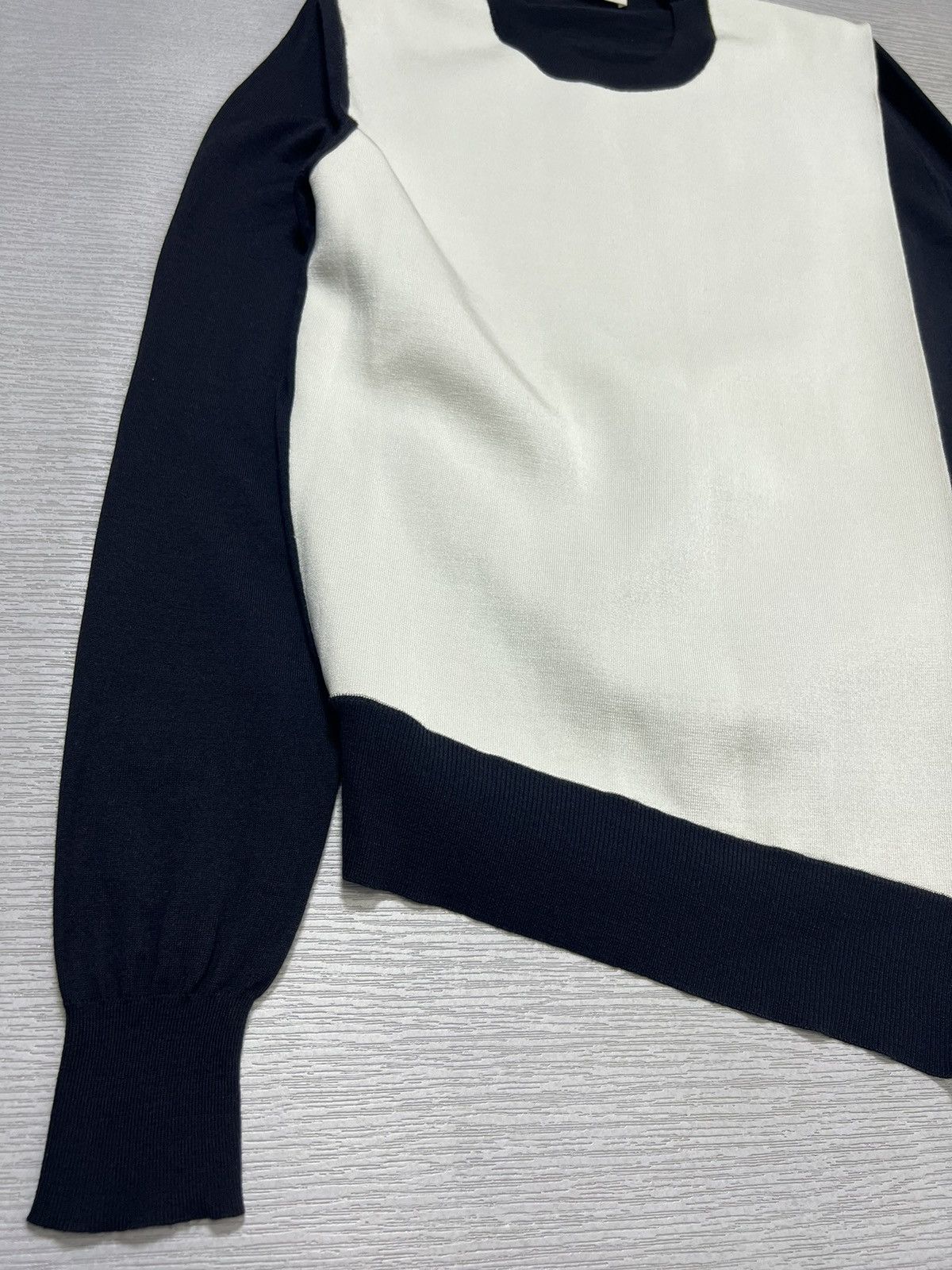 Celine Celine - Phoebe Philo - Colorblock Knit Layered Sweater Size S / US 4 / IT 40 - 5 Thumbnail