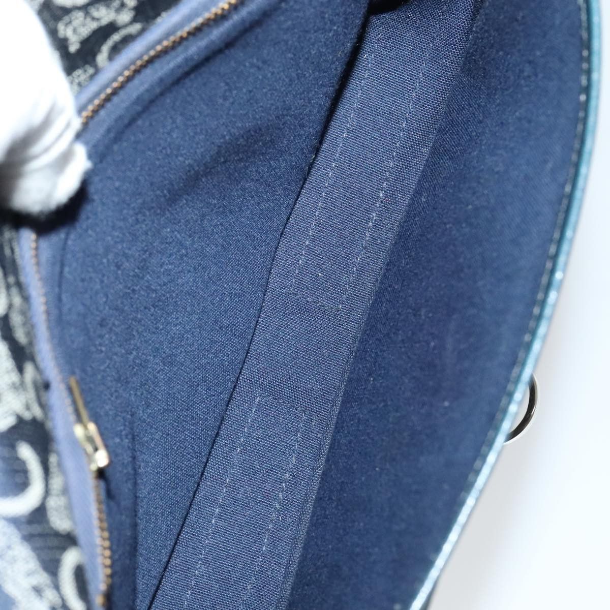 Celine CELINE C Sulky Shoulder Bag Canvas Navy Gold Size ONE SIZE - 12 Thumbnail
