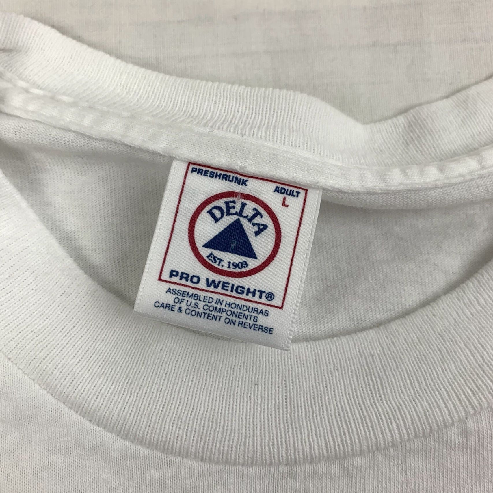 Delta VINTAGE Royal Caribbean Shirt | Delta | T-Shirt | Adult Large | White | 90s | Tropical | Crew Neck | Short Sleeve | Men Size US L / EU 52-54 / 3 - 3 Thumbnail