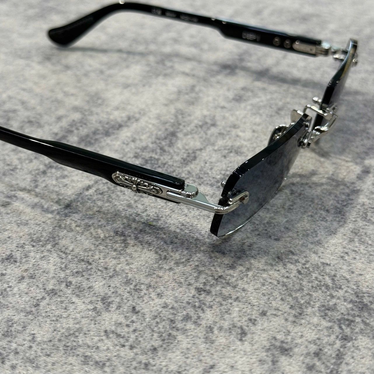 Chrome Hearts DEEP I SHINY SILVER BLACK PLASTIC - SUN Size ONE SIZE - 3 Thumbnail