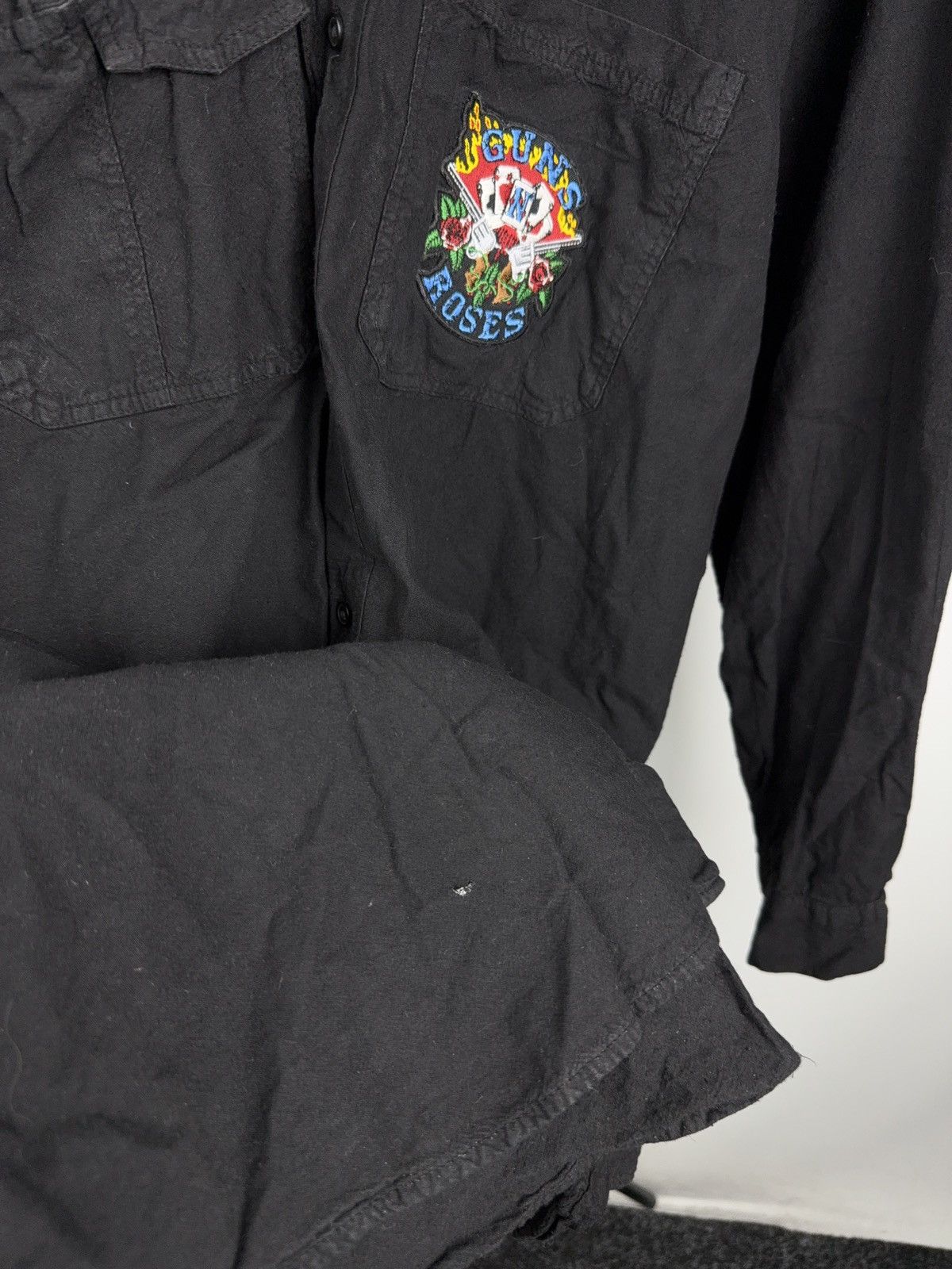 Guns N' Roses 1991 Guns N Roses Big Logo Shirt Rock Band Overshirt Black Size US XL / EU 56 / 4 - 6 Thumbnail