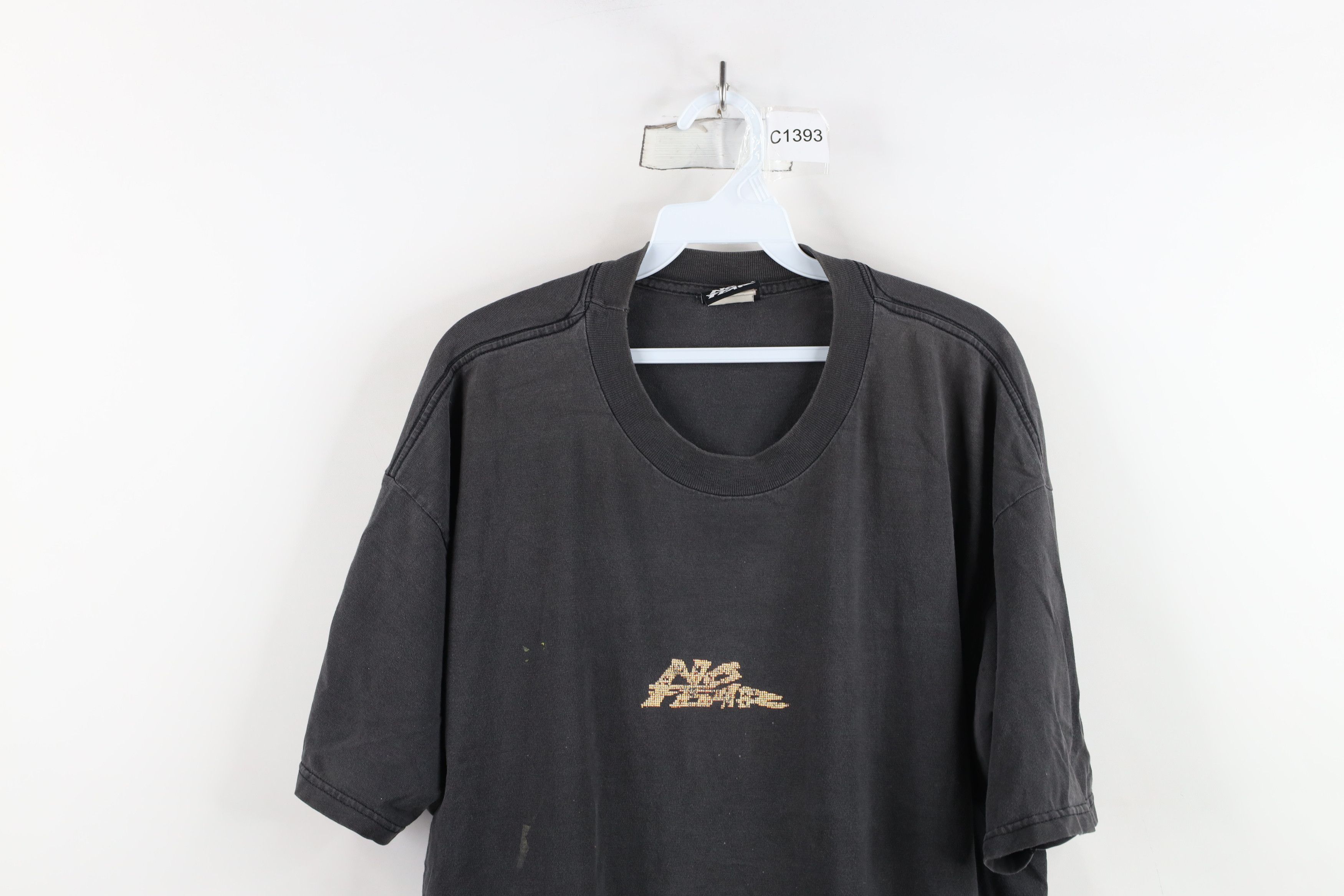 Vintage Vintage 90s No Fear Spell Out You Suck Racing T-Shirt Black Size US XL / EU 56 / 4 - 2 Thumbnail
