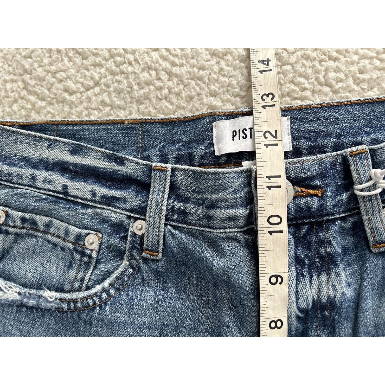 Pistola Presley High Rise Relaxed Roller Jean Crop Length in