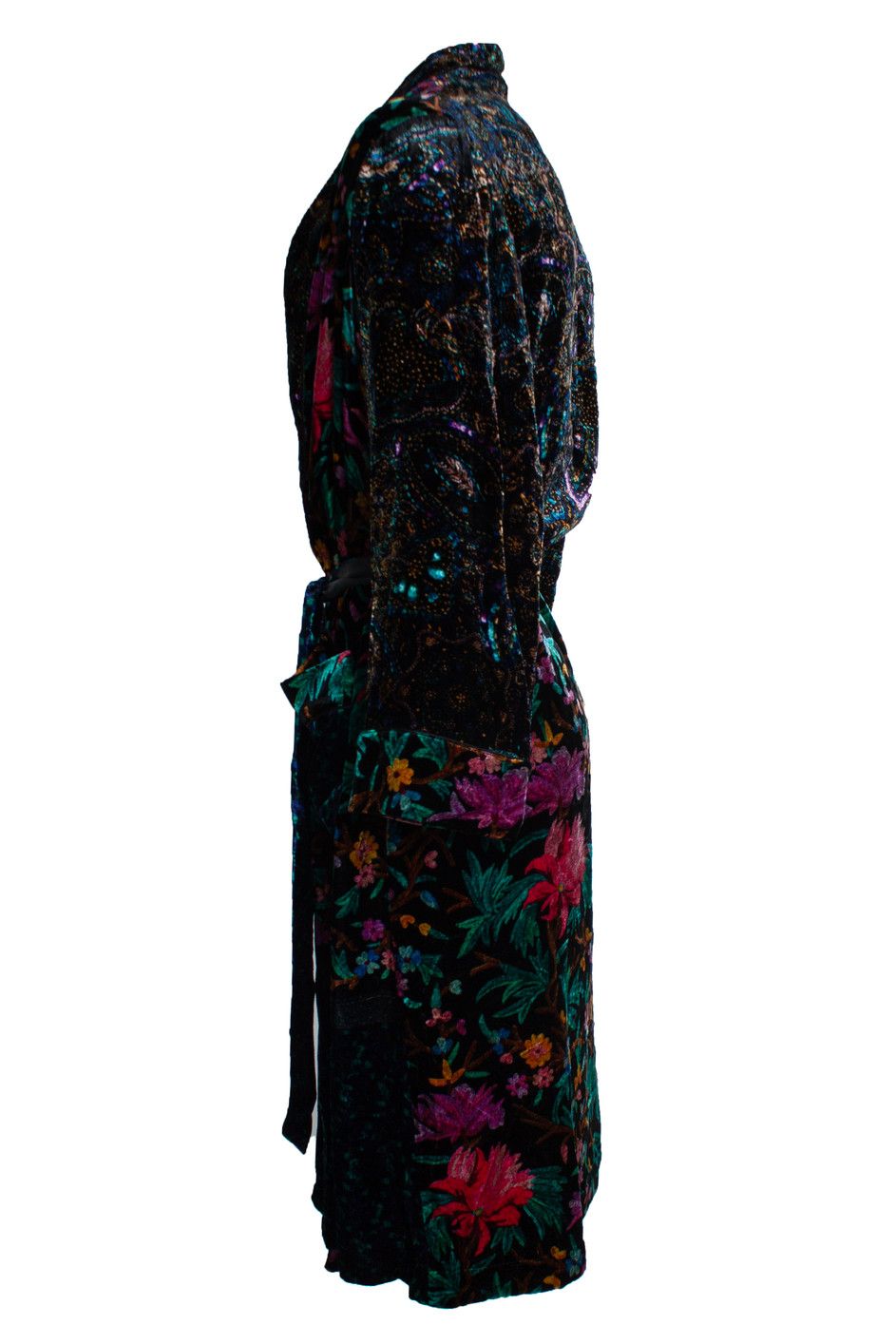 Pierre-Louis Mascia Velour bathrobe jacket with floral print Size US L / EU 52-54 / 3 - 2 Thumbnail
