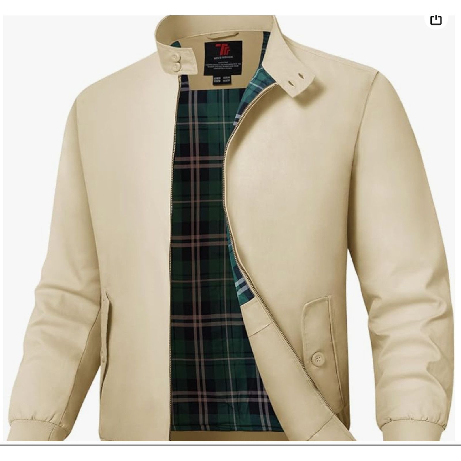 The Unbranded Brand Men's Bomber Jacket Cotton Full Zip SIZE LARGE Size US XL / EU 56 / 4 - 1 Thumbnail