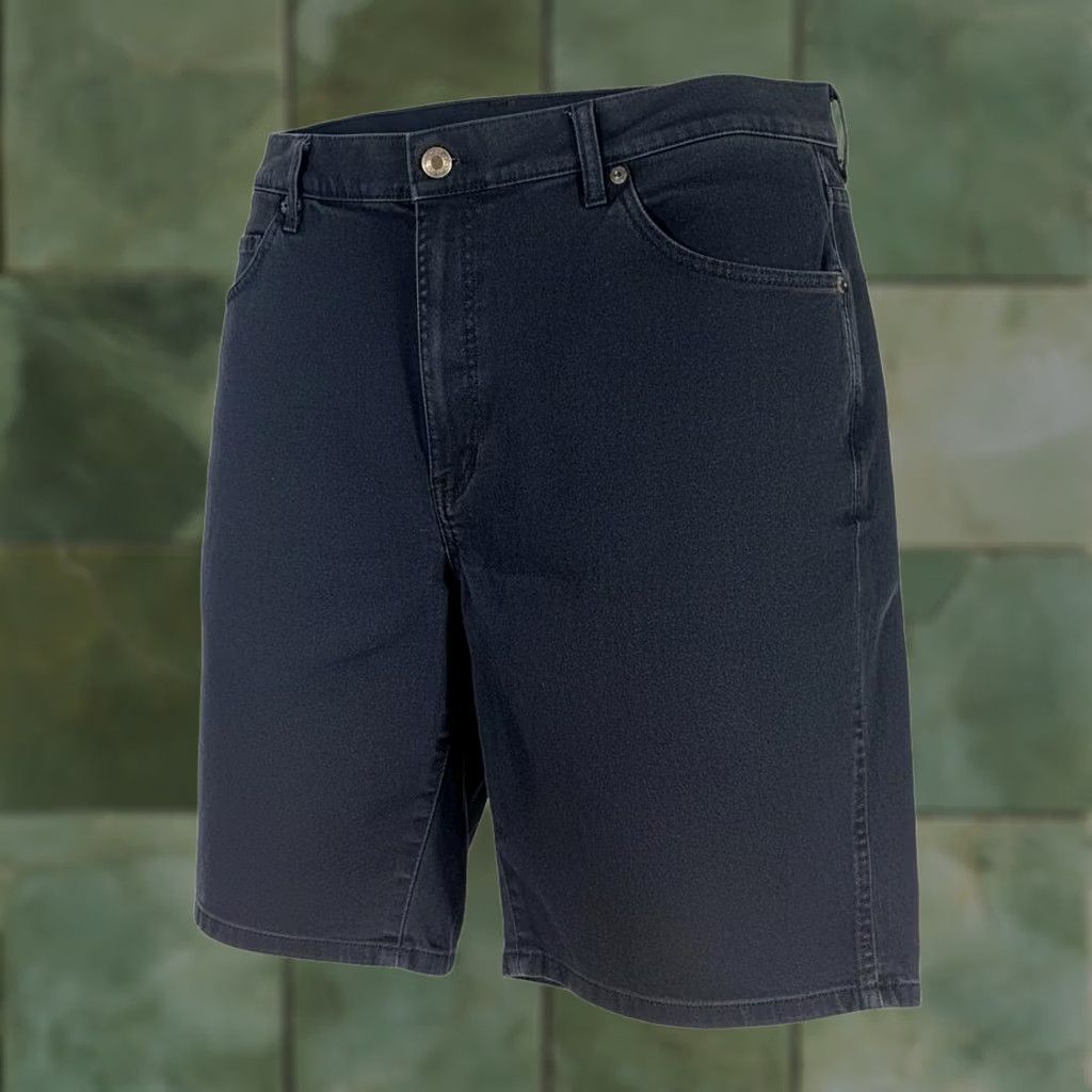 Dickies Dickies Cargo Shorts Mens 38 Black Denim Stretch Relaxed Fit 12 Inseam Pockets Zip Fly Flat Front Cargo Pocket Casual Workwear USA 90s Boys Mens Size US 38 / EU 54 - 1 Thumbnail
