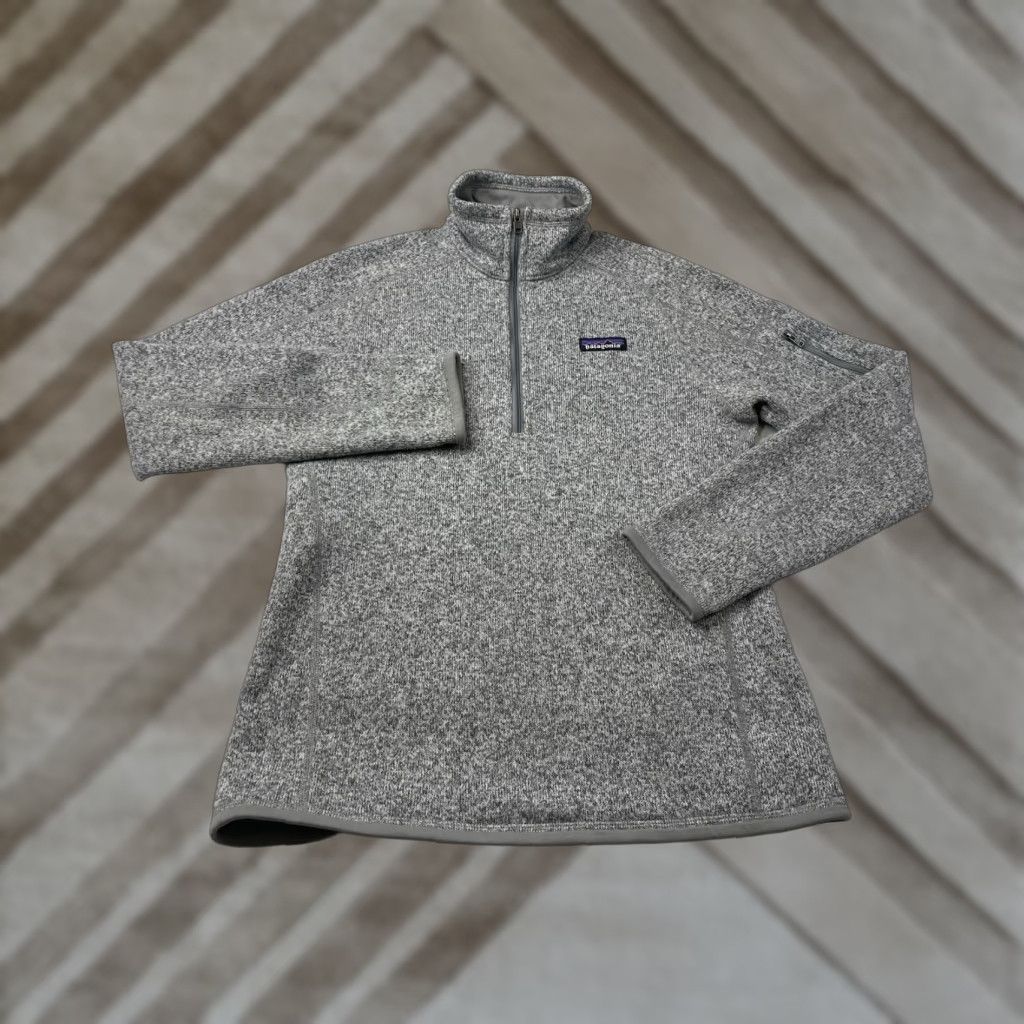 Patagonia Patagonia Better Sweater Womens Medium Gray Heather Long Sleeve 1/4 Zip Fleece Size M / US 6-8 / IT 42-44 - 1 Thumbnail