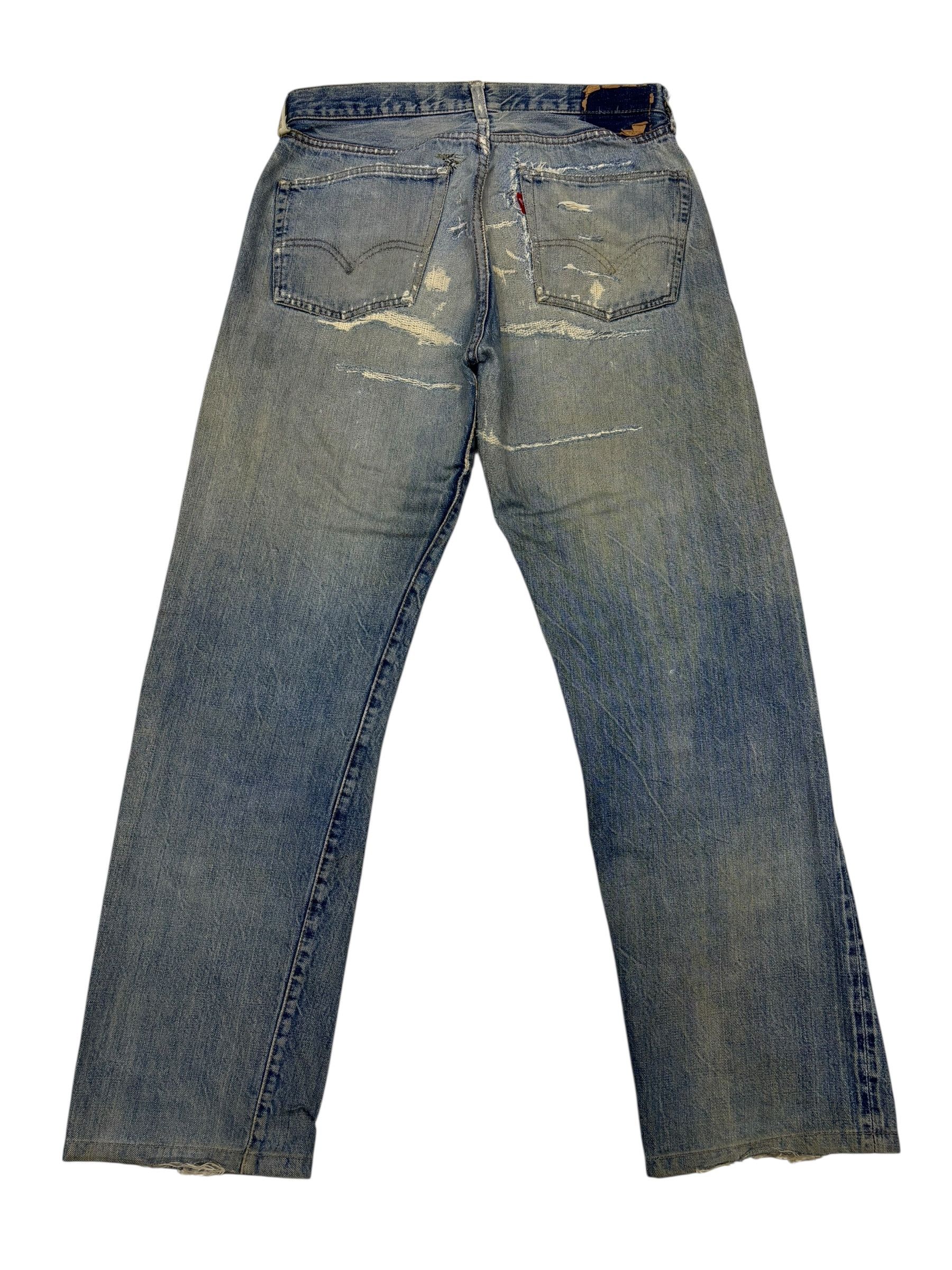 Levi's True Vintage Levis 501 Big E Selvedge Jeans Button 2 Size US 32 / EU 48 - 5 Thumbnail